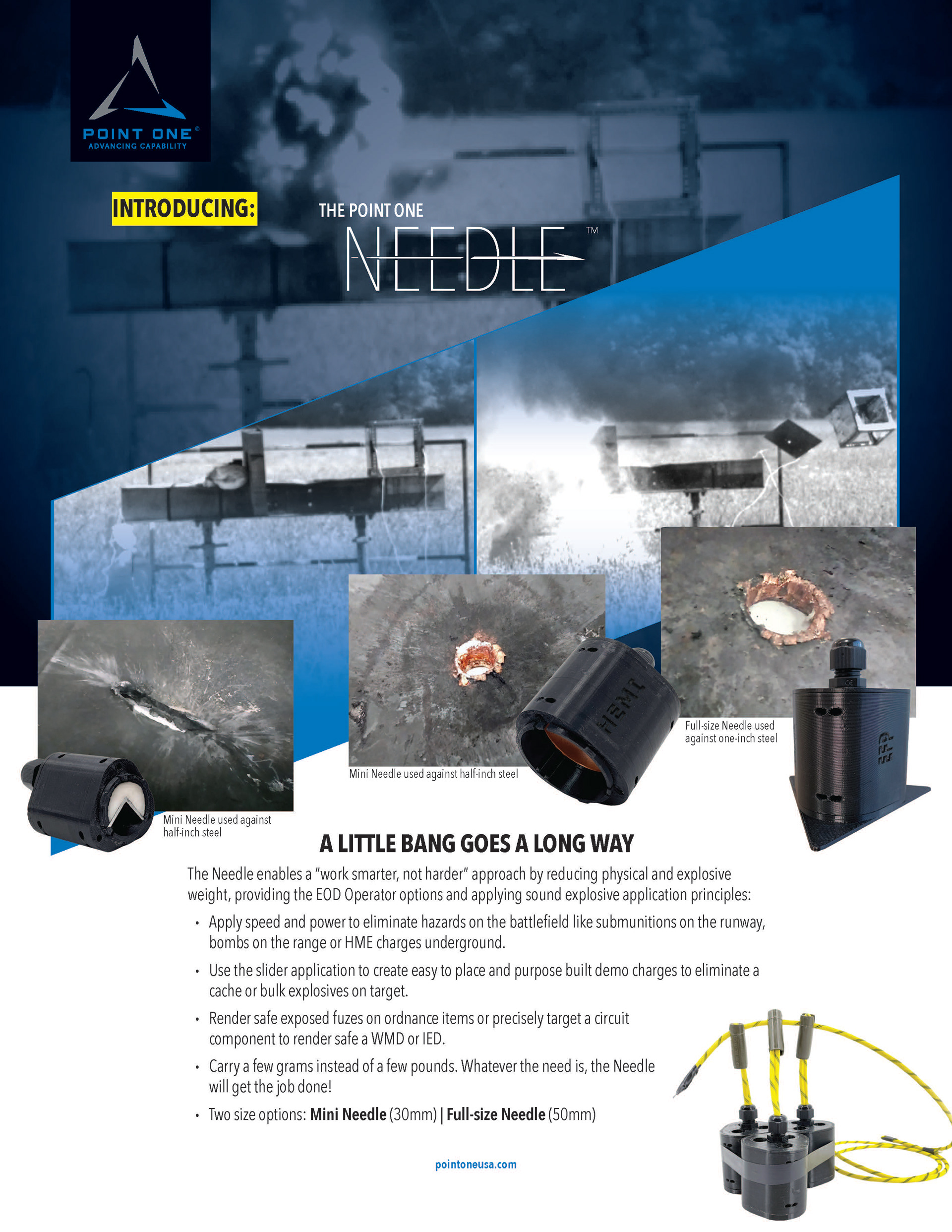 Product flyer, front side