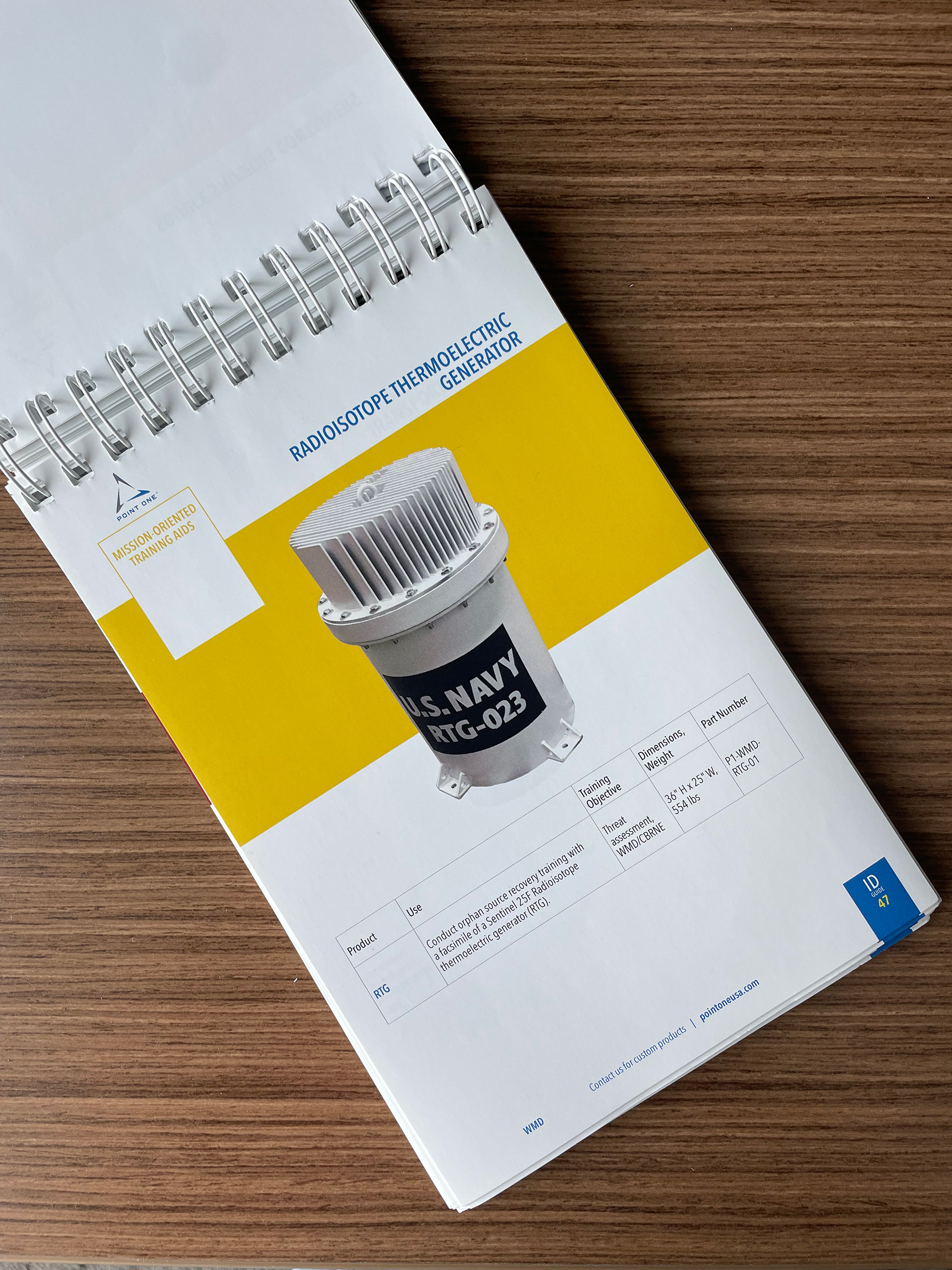 Product Catalog aka ID Guide, inside page sample