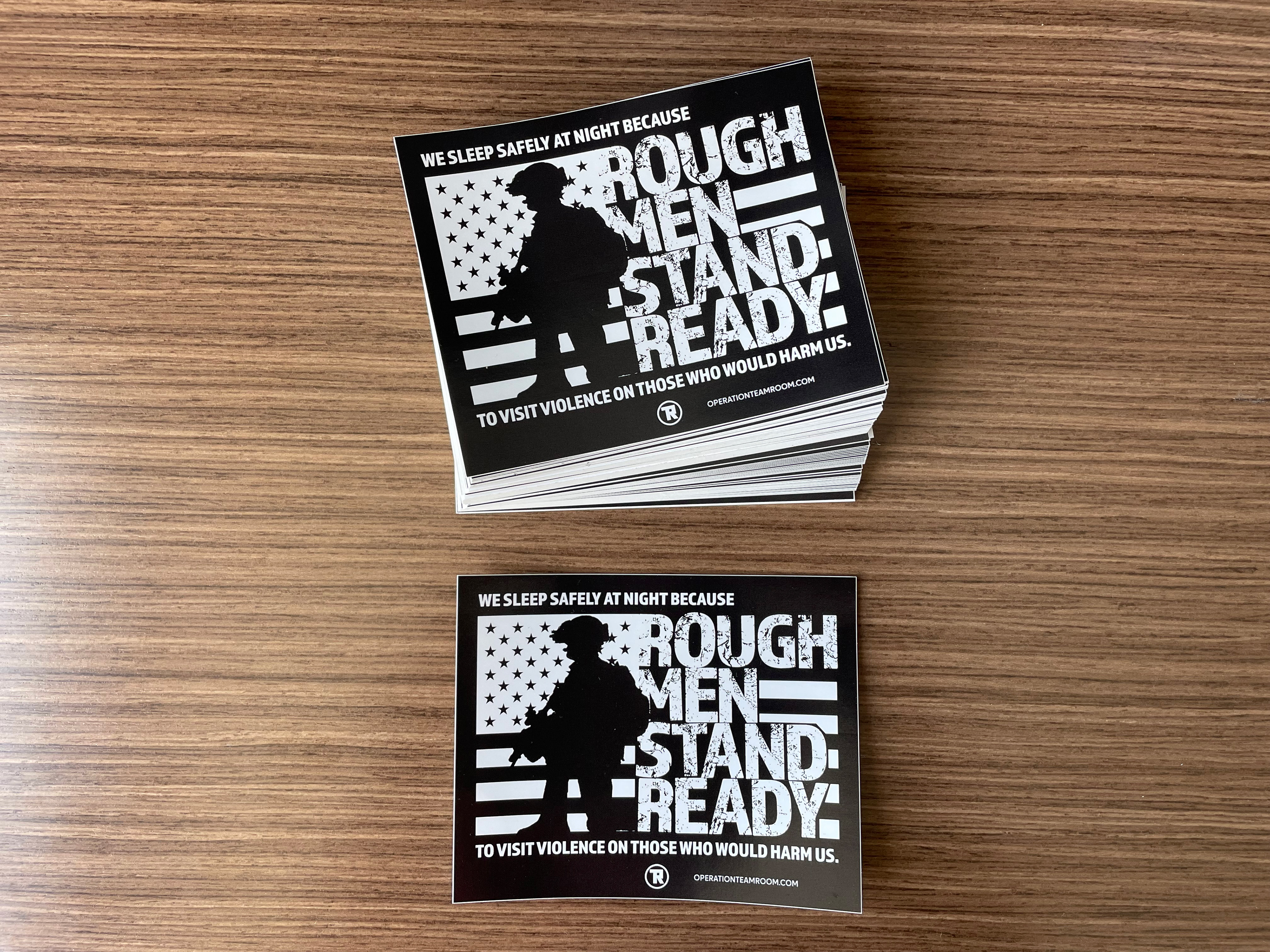 Operation Team Room's RMSR 4x6-inch stickers for promoting the new shop/product line