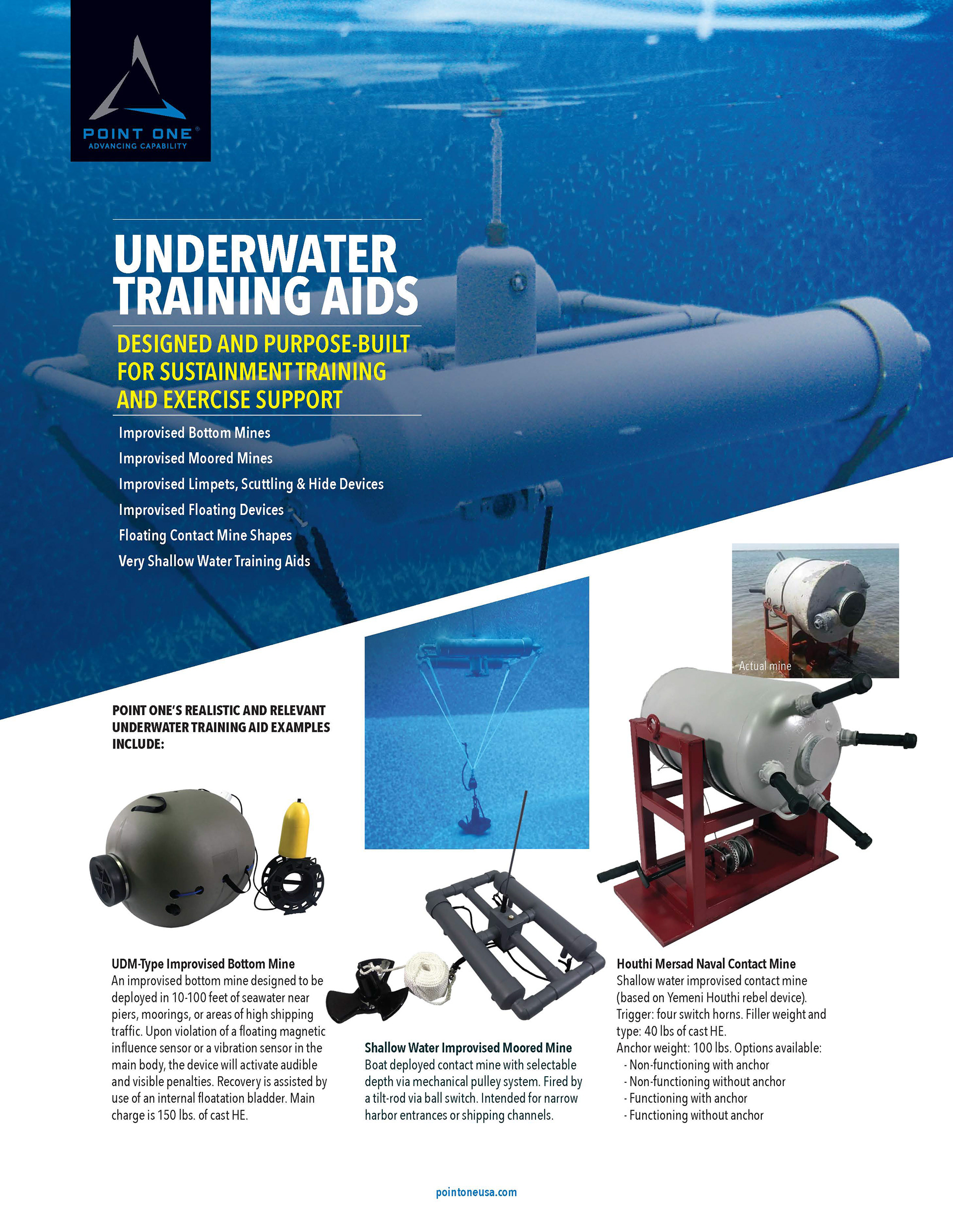 Products flyer, front side