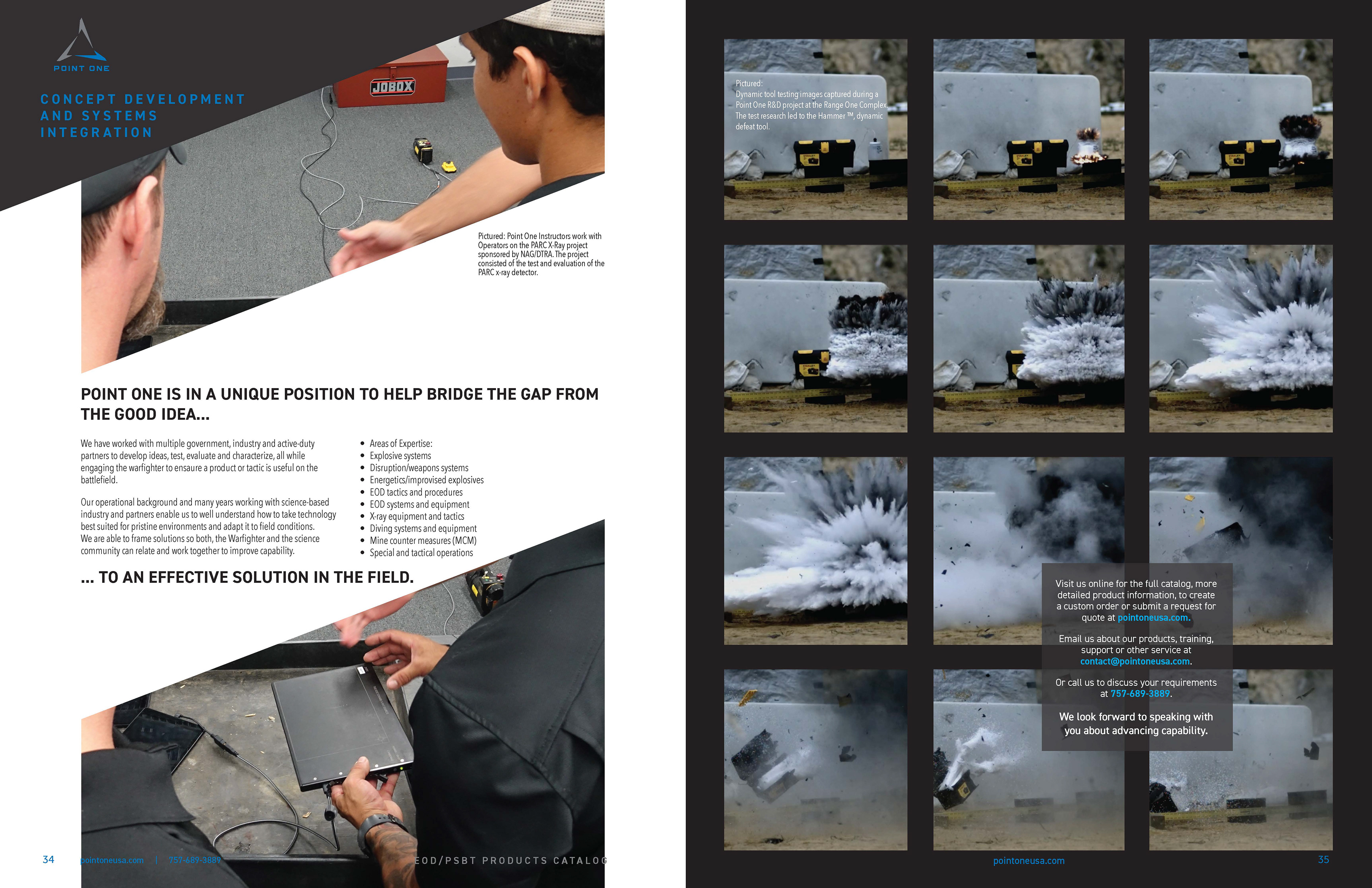 A Point One Product Catalog, inside pages