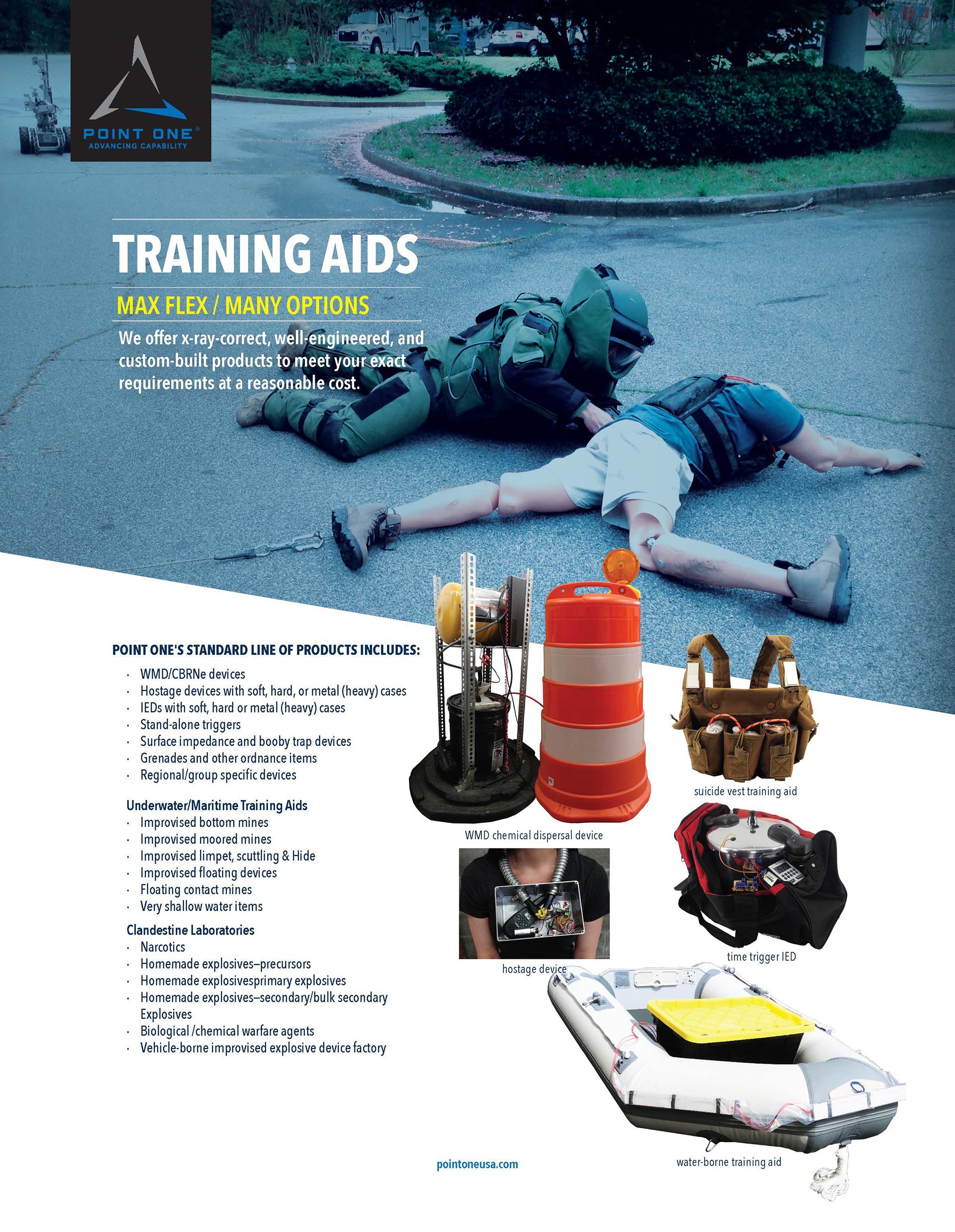 Products flyer, front side