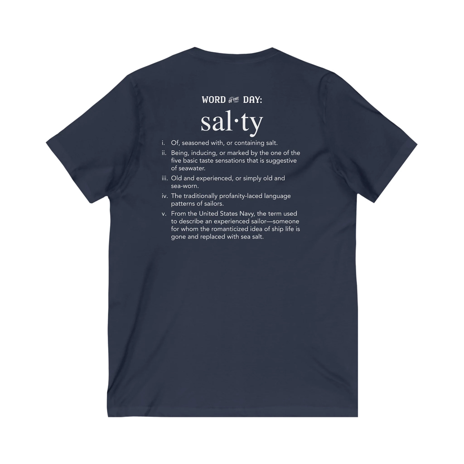 Salty T-shirt Design, back