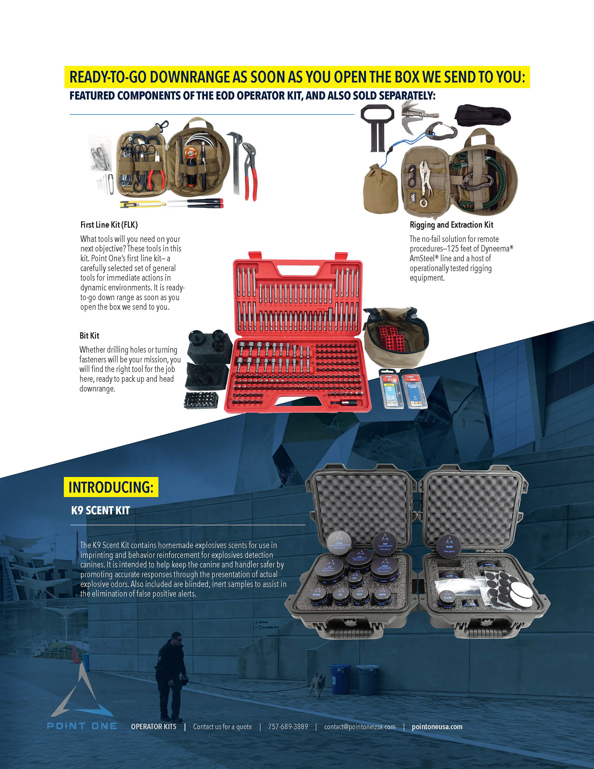 Products flyer, back side