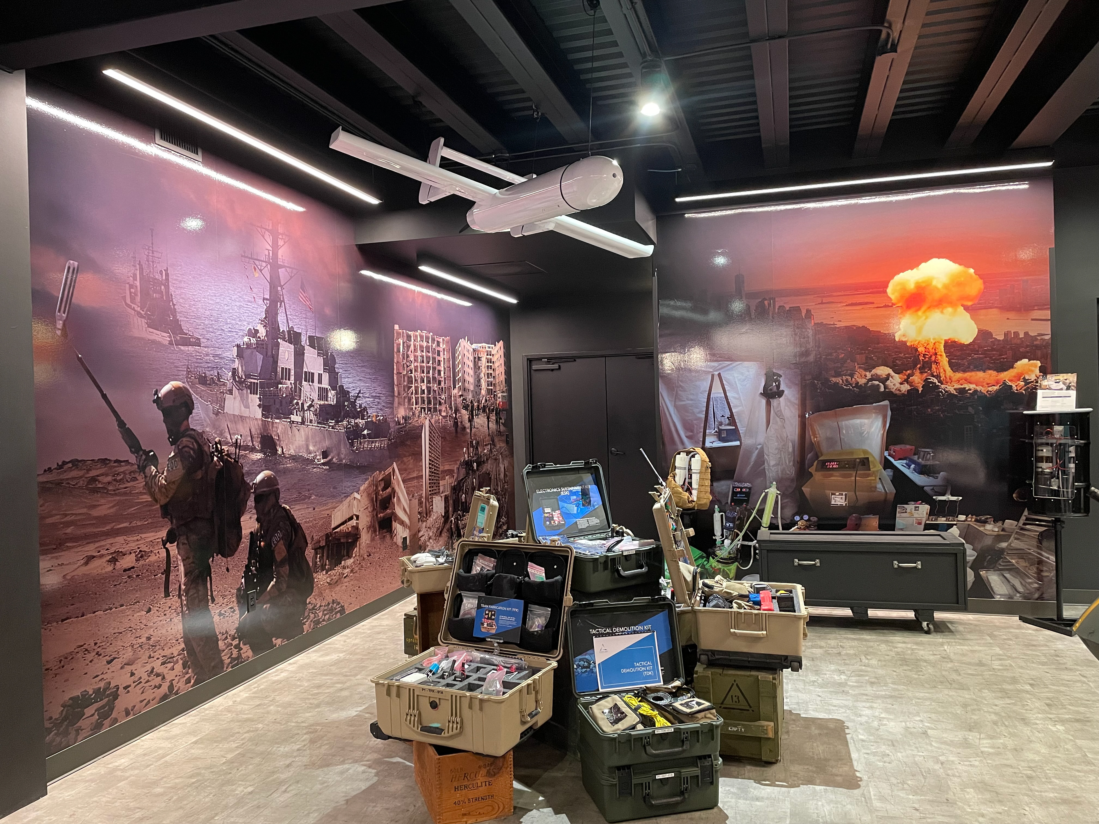 Showroom wall decal graphics installed