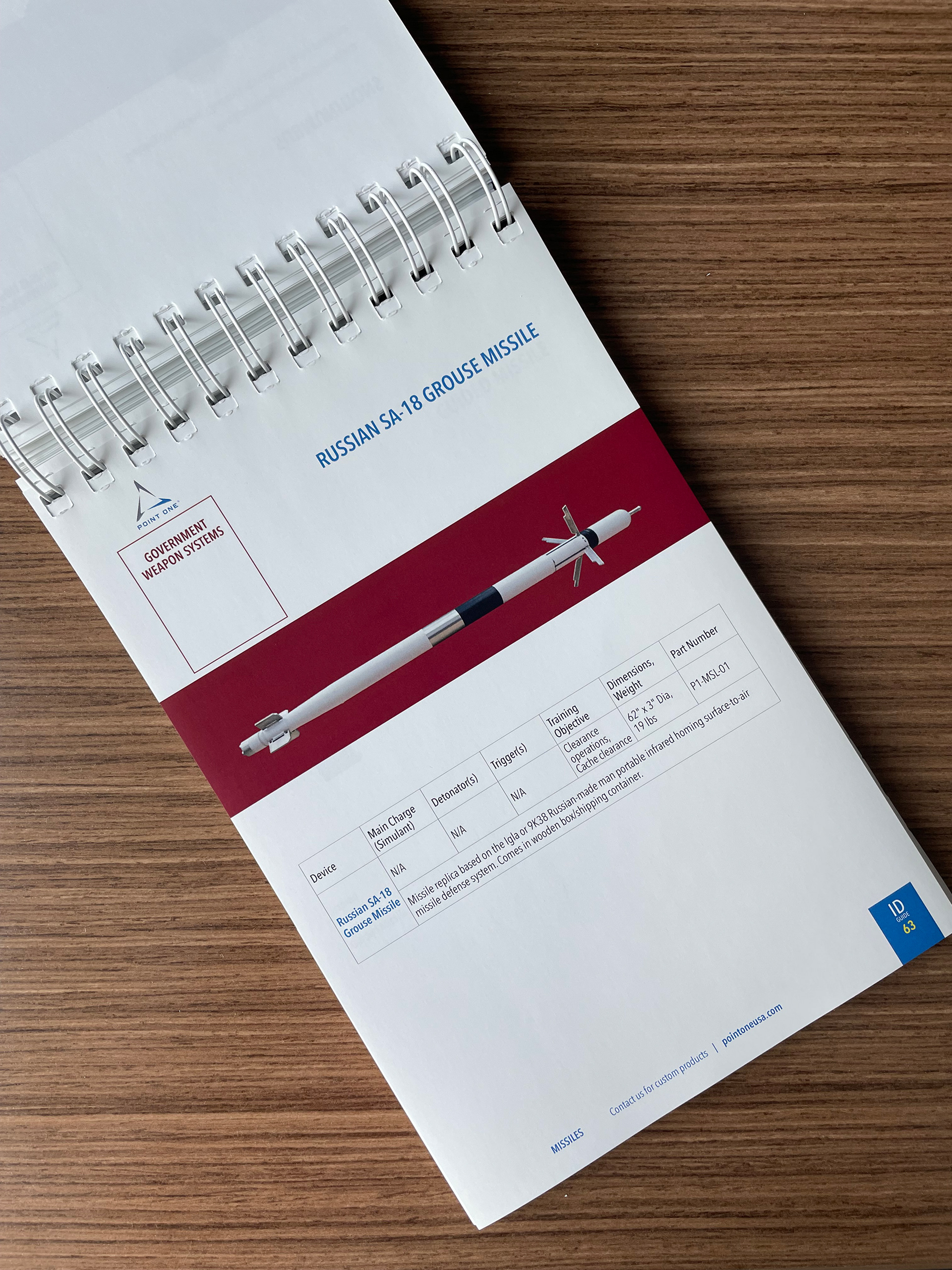 Product Catalog aka ID Guide, inside page sample