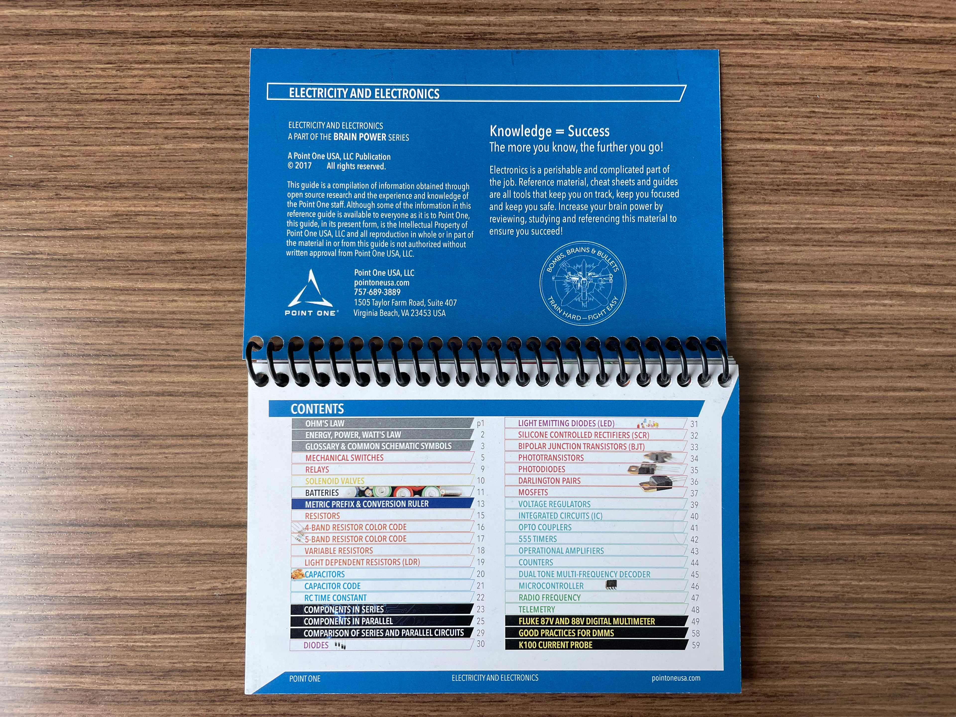 Electricity & Electronics Reference Book for EOD techs inside pages sample