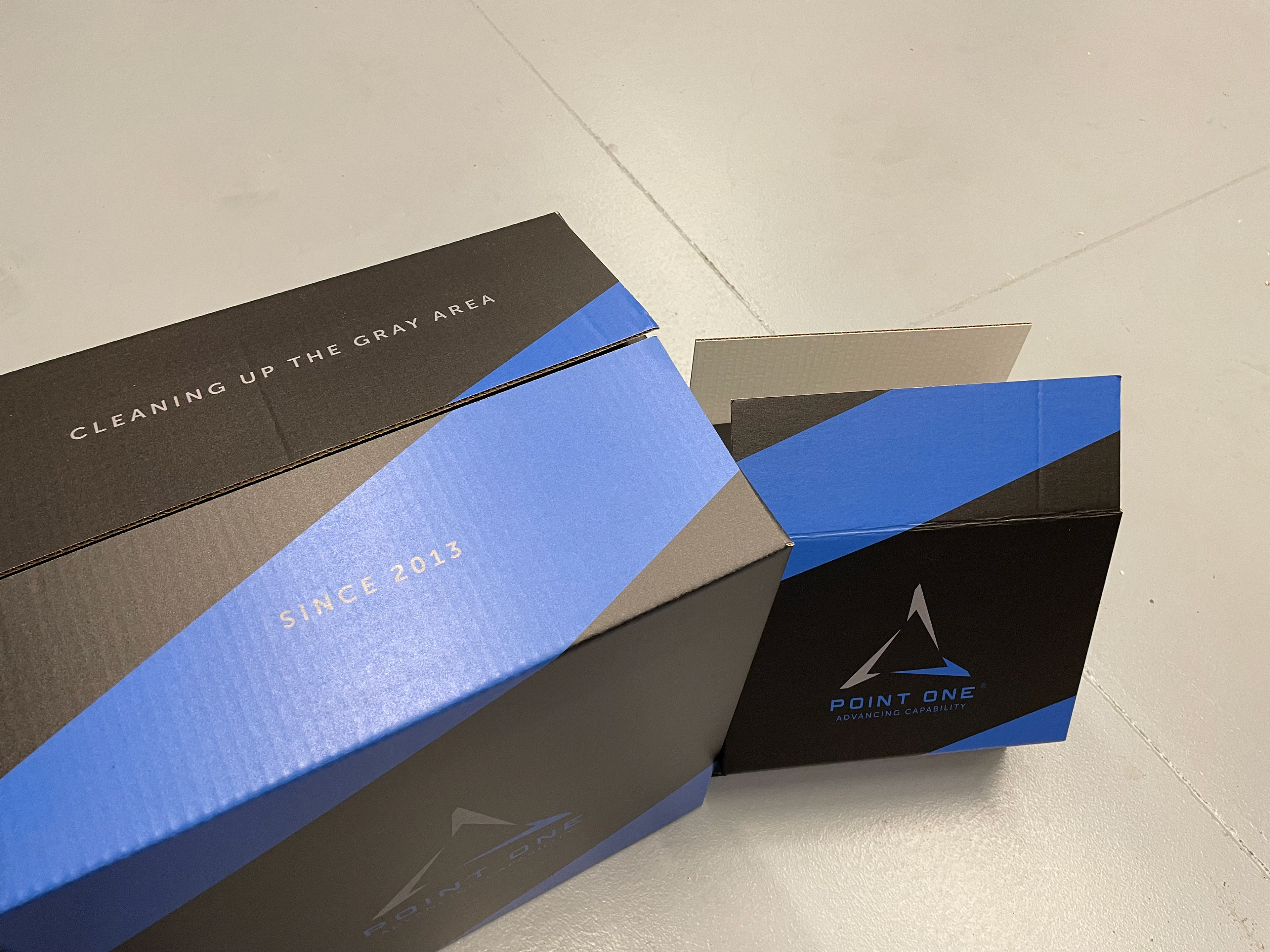 Product boxes in various sizes
