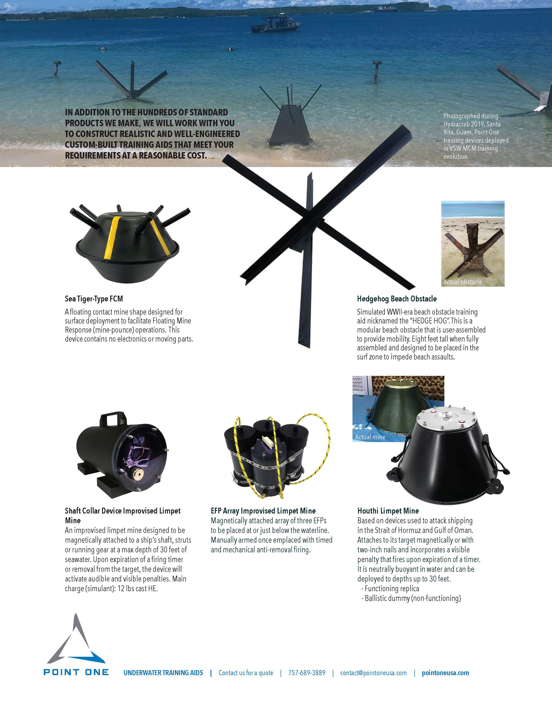 Products flyer, back side