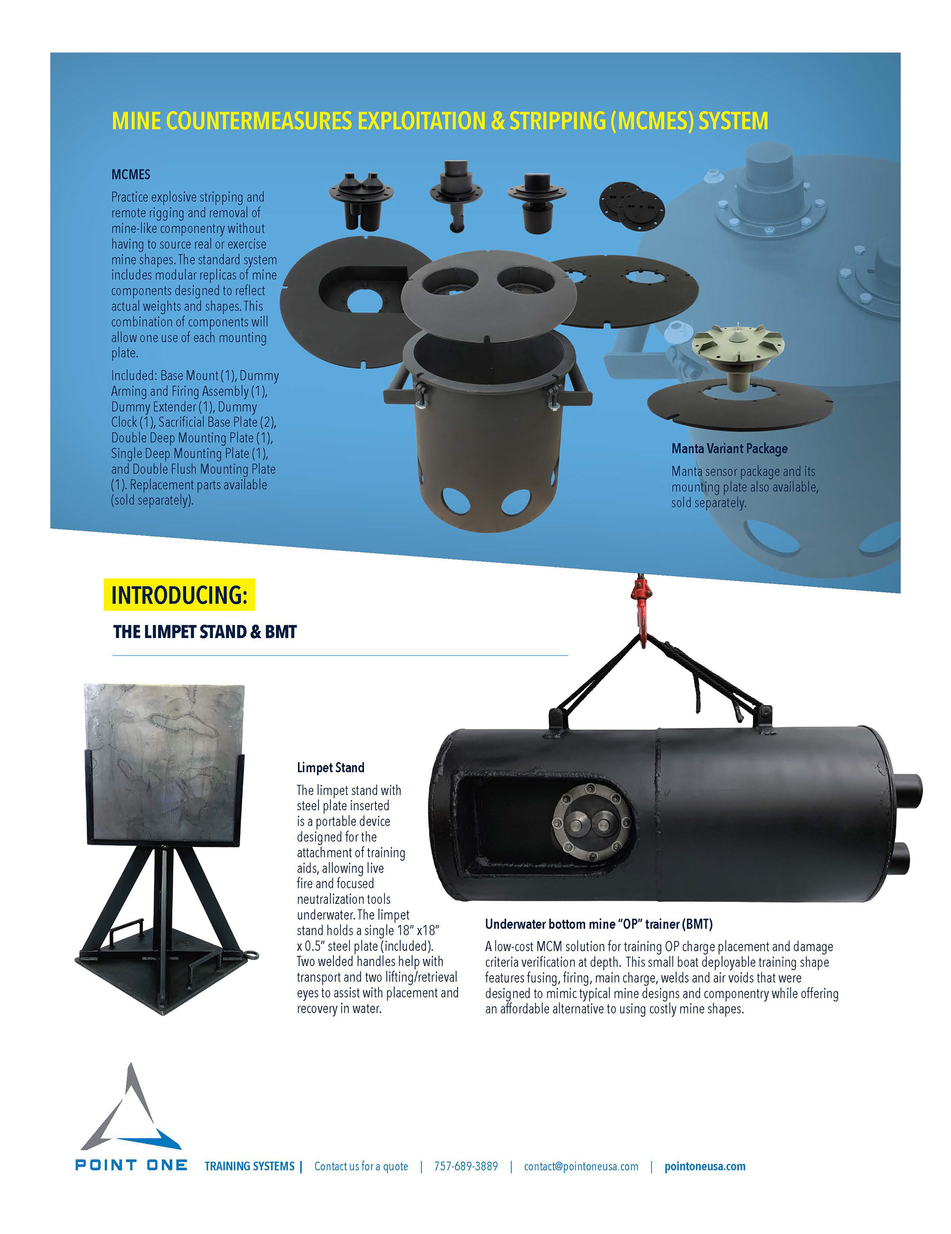 Products flyer, back side