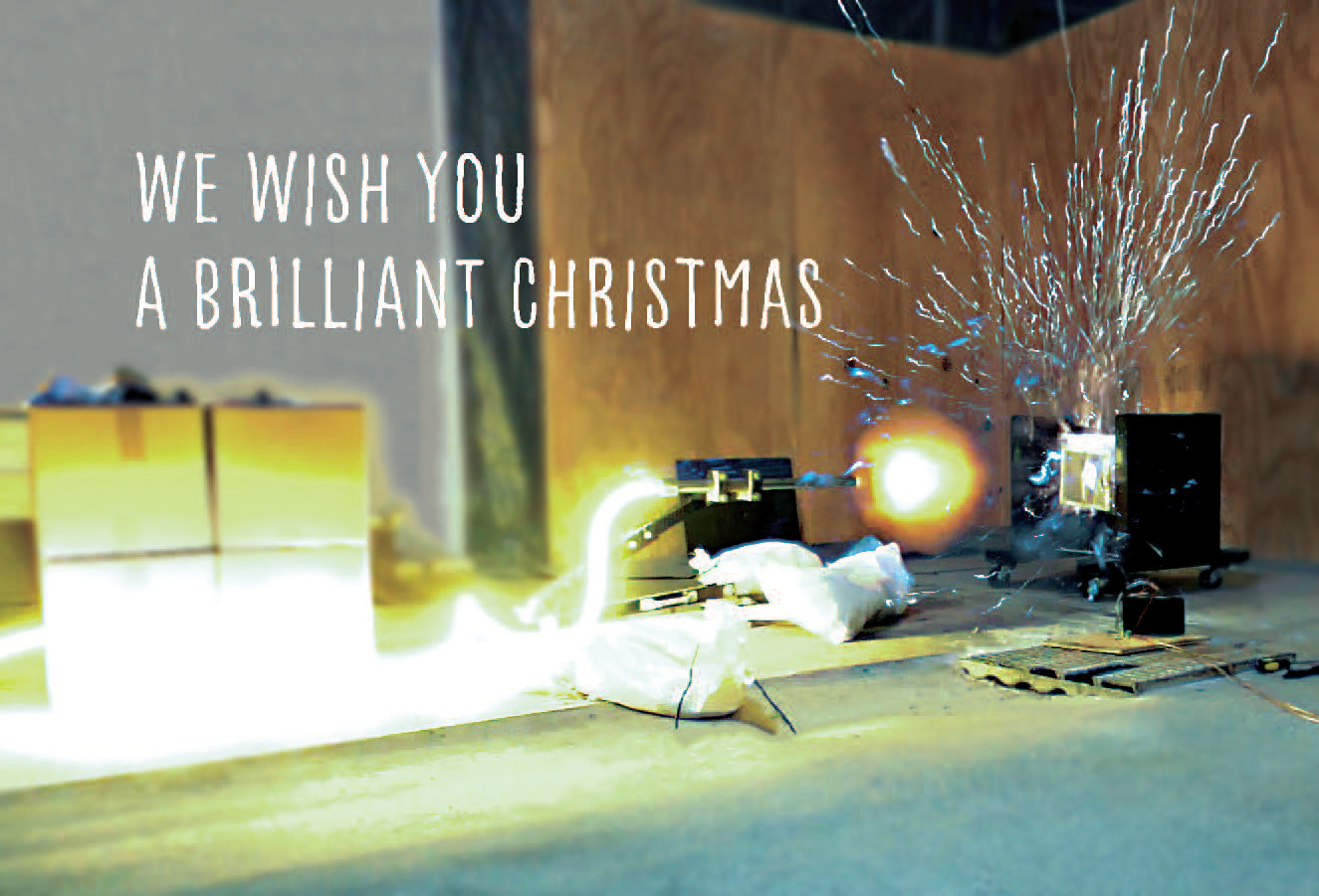 Point One's annual Christmas card with original design, front