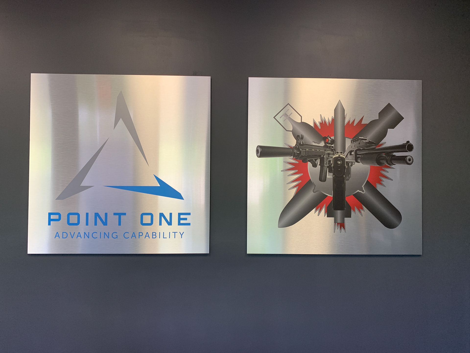 wall art on metal