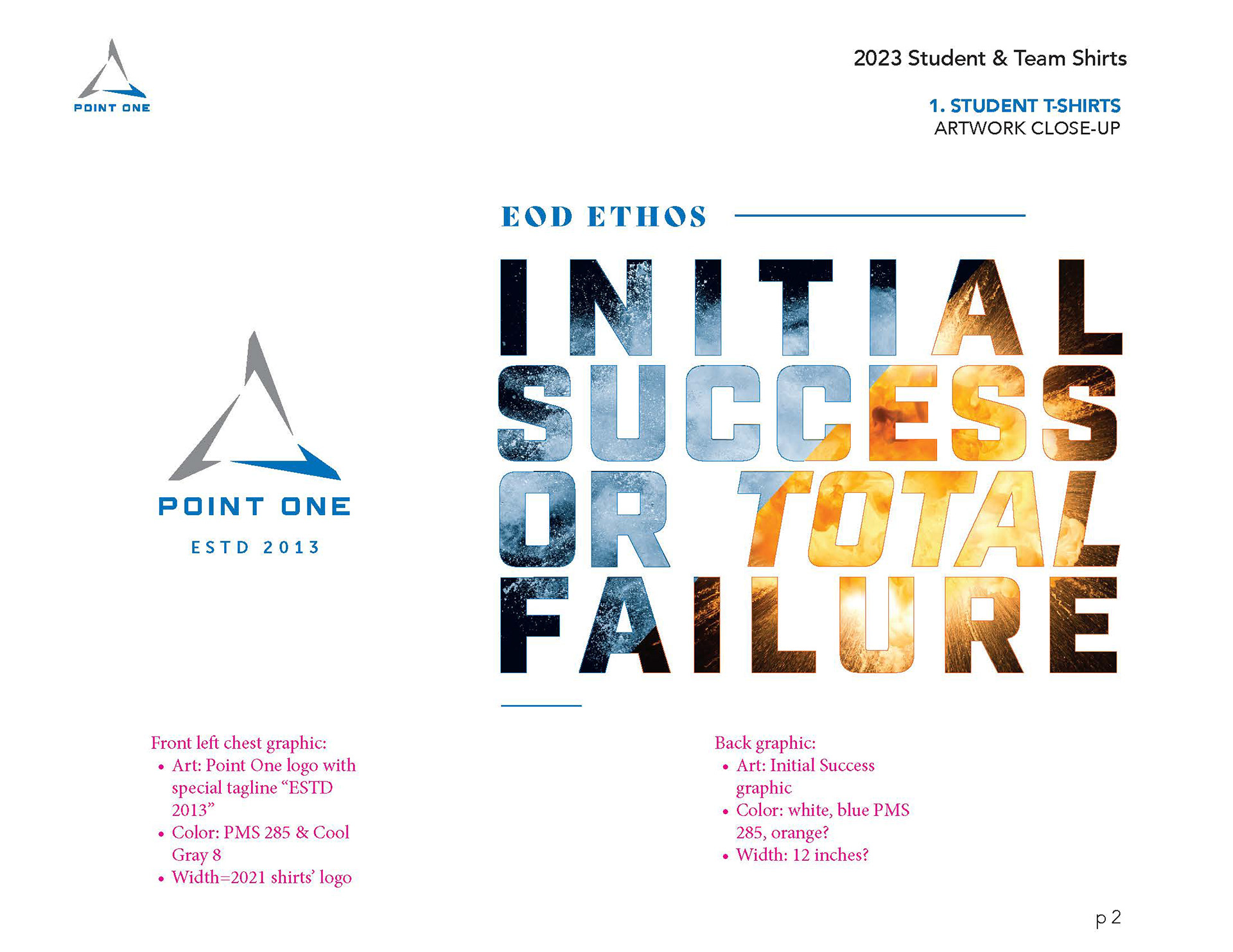front and back graphics of the t-shirt