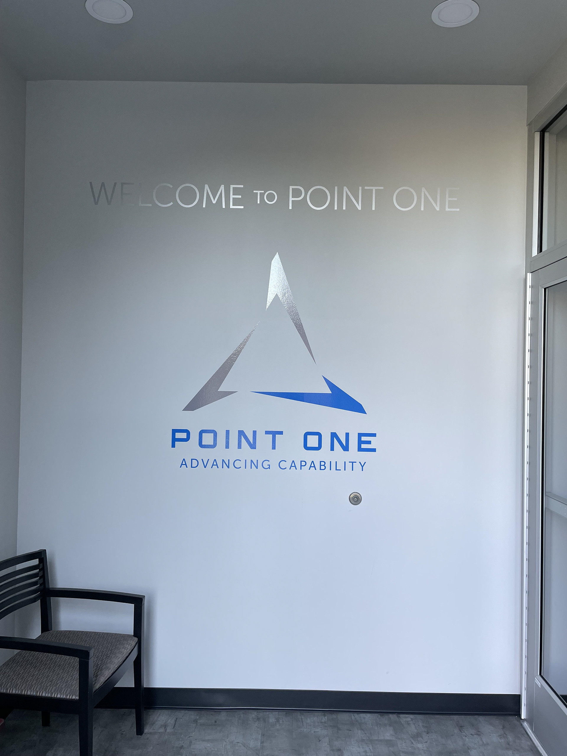 Graphic Decal in Facility entrance area in annex building