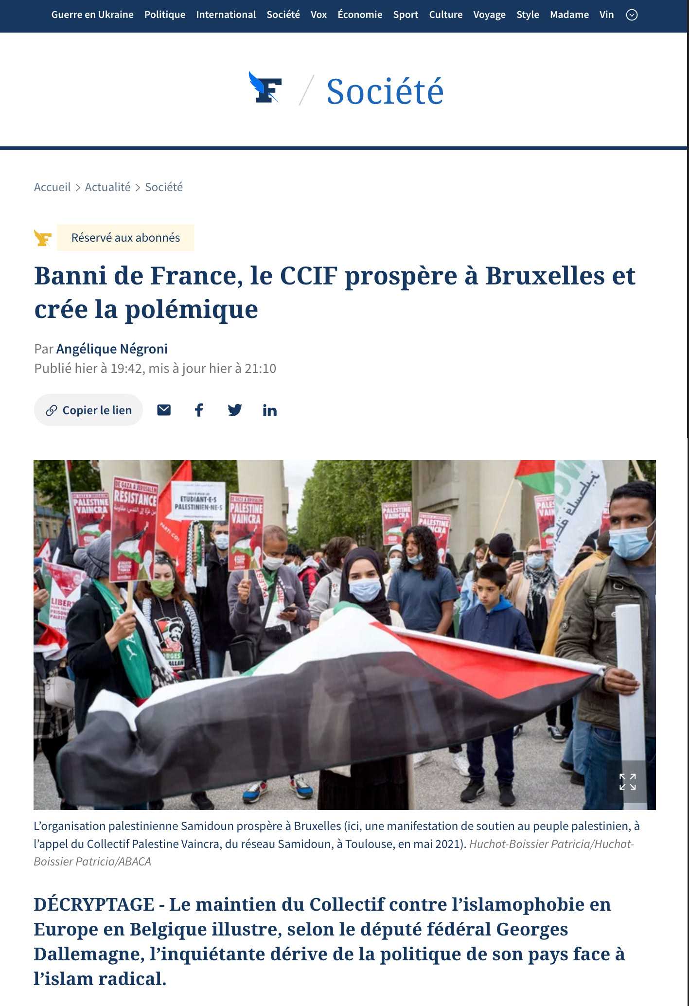 Le Figaro - 16 Octobre 2023