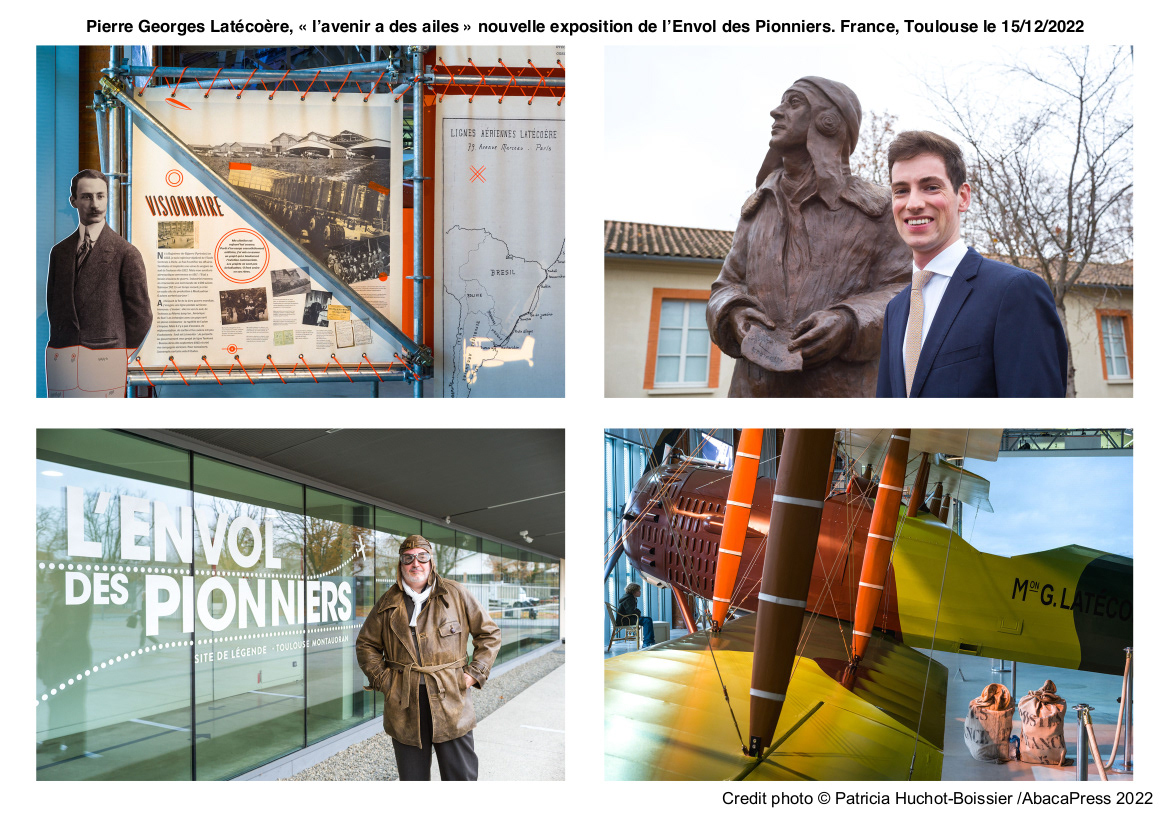 Pierre Georges Latécoère, « l’avenir a des ailes » nouvelle exposition de l’Envol des Pionniers. France, Toulouse le 15/12/2022