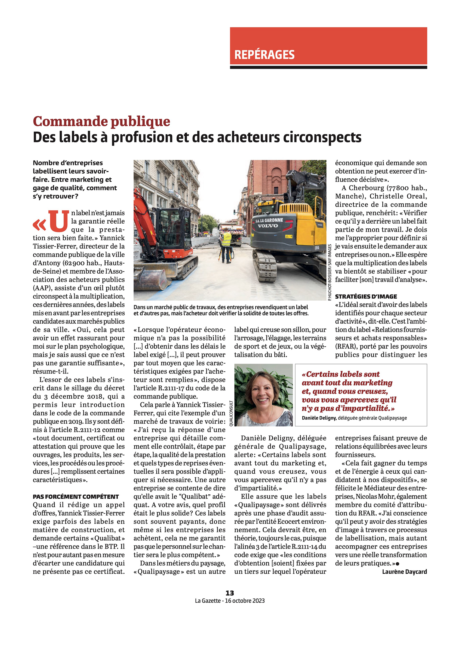 La Gazette - 16 octobre 2023