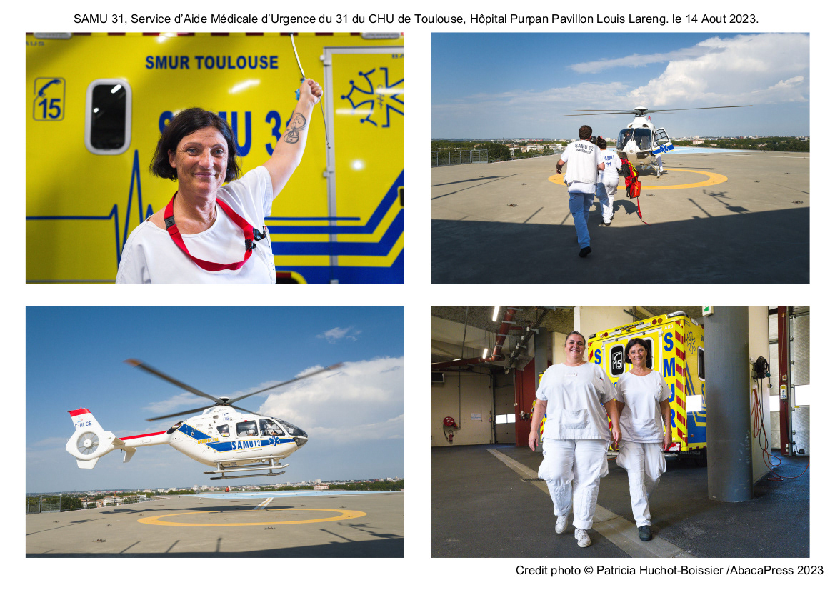 SAMU 31, Service d’Aide Médicale d’Urgence du 31 du CHU de Toulouse, Hôpital Purpan Pavillon Louis Lareng. le 14 Aout 2023