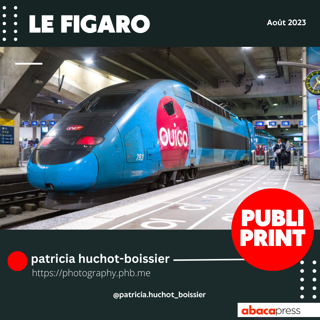 Le Figaro / Aouût 2023 - Sur les quais de la Gare Montparnasse, une des six grandes gares ferroviaires terminus parisiennes