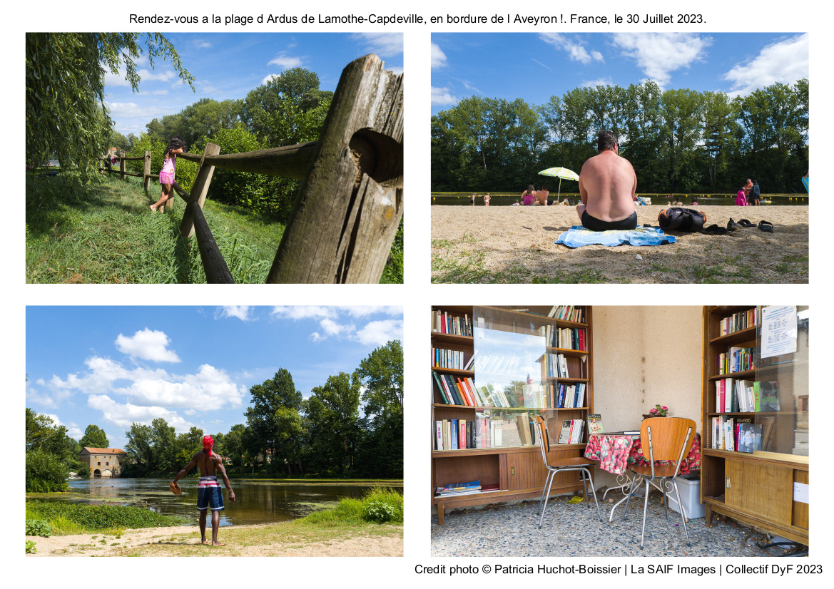 Rendez-vous a la plage d Ardus de Lamothe-Capdeville, en bordure de l Aveyron !. France, le 30 Juillet 2023
