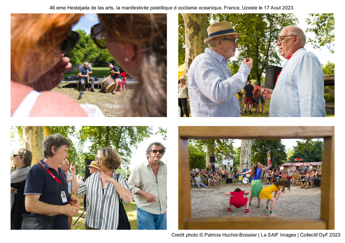46 eme Hestejada de las arts, la manifestivite poielitique d occitanie oceanique. France, Uzeste le 17 Aout 2023