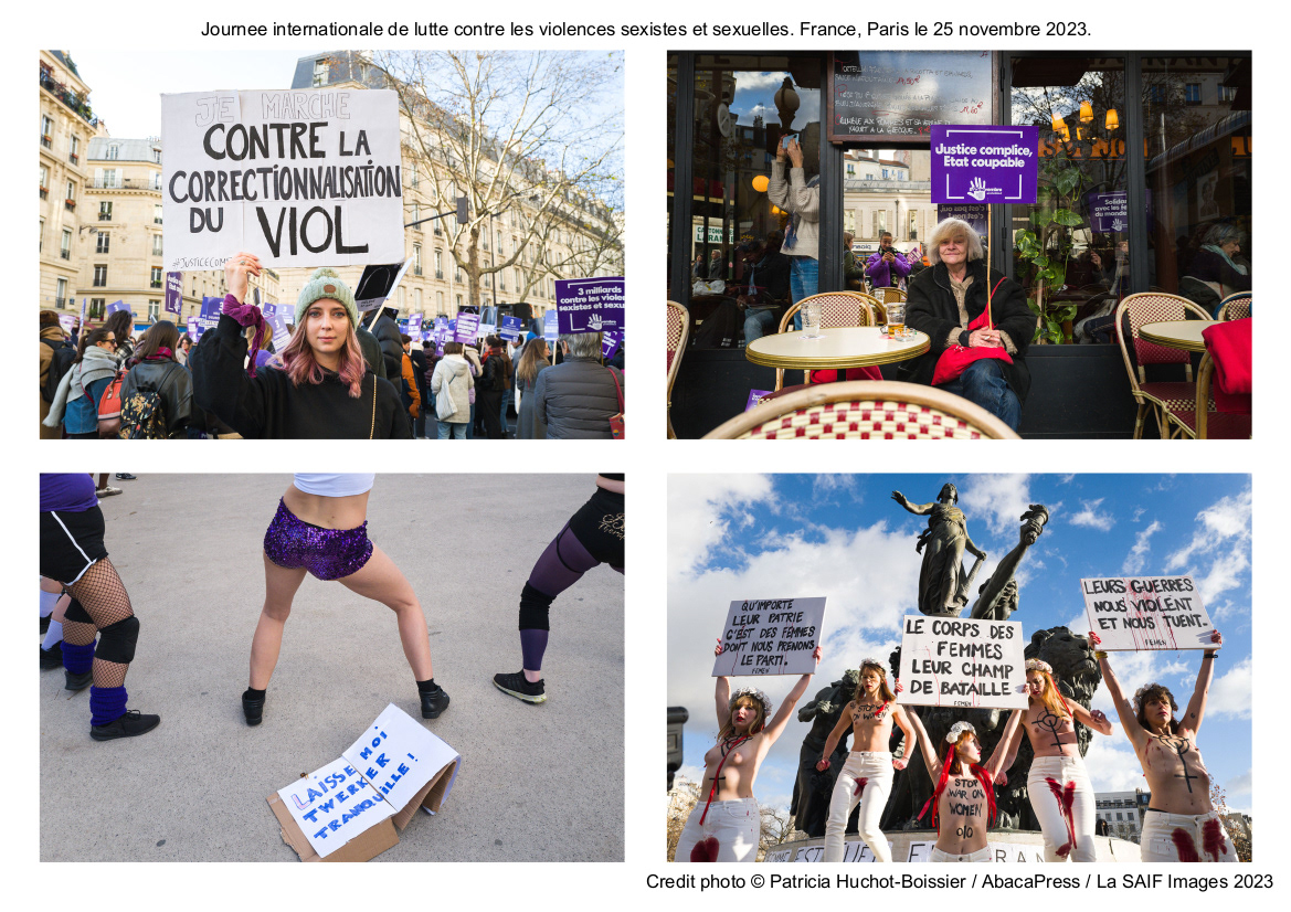 Journee internationale de lutte contre les violences sexistes et sexuelles. France, Paris le 25 novembre 2023