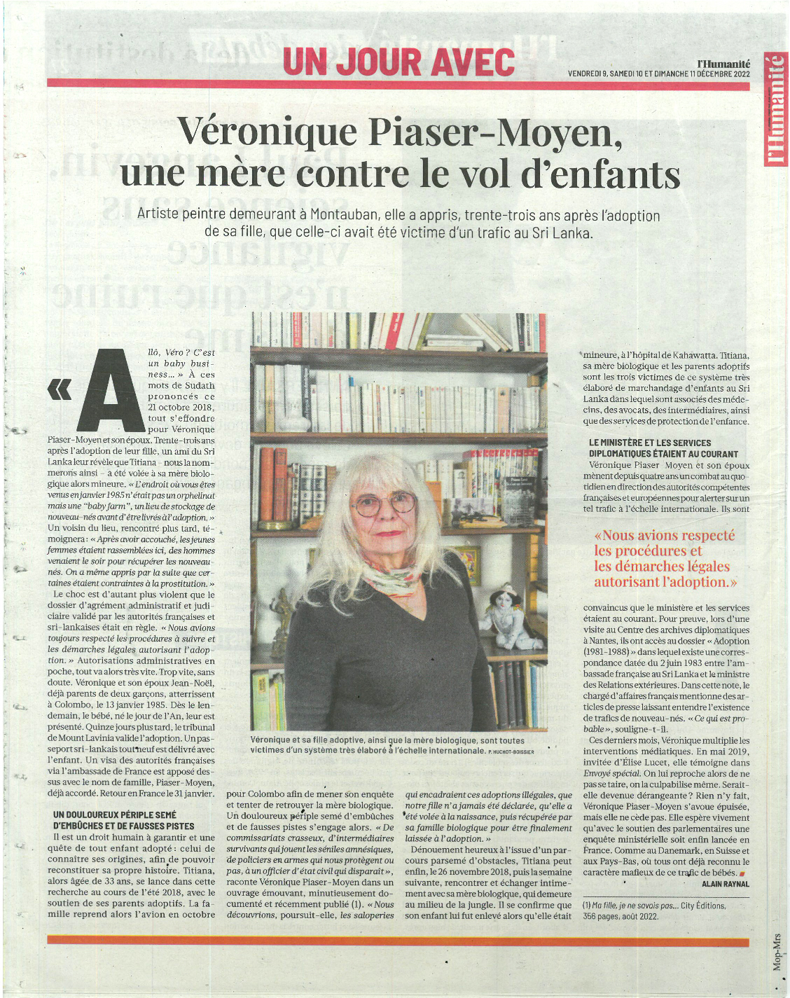 Commande Portrait de véronique Piaser-Moyen - l humanité - 9 décembre 20222 - huchot-boissier