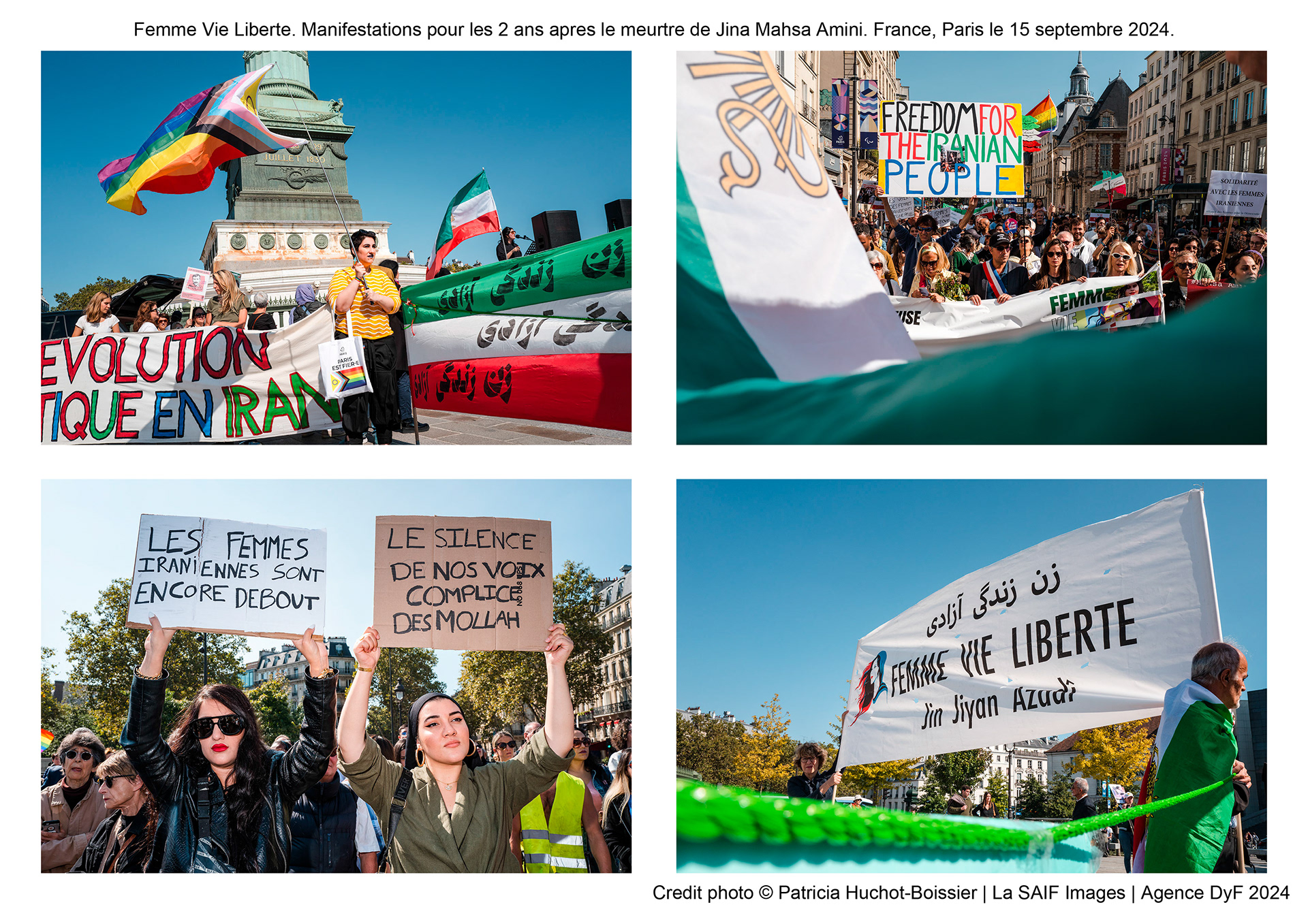 Femme Vie Liberte. Manifestations pour les 2 ans apres le meurtre de Jina Mahsa Amini. France, Paris le 15 septembre 2024.jpg