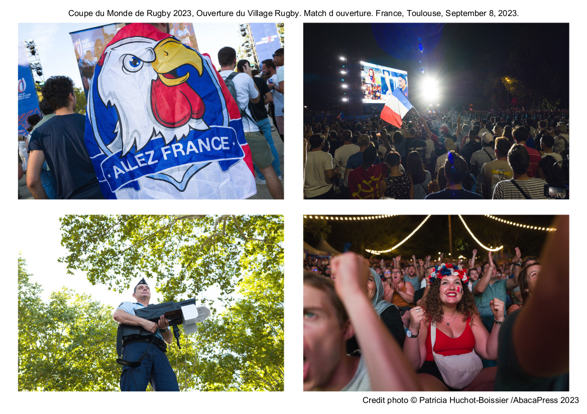 Coupe du Monde de Rugby 2023, Ouverture du Village Rugby. Match d ouverture. France, Toulouse, September 8, 2023
