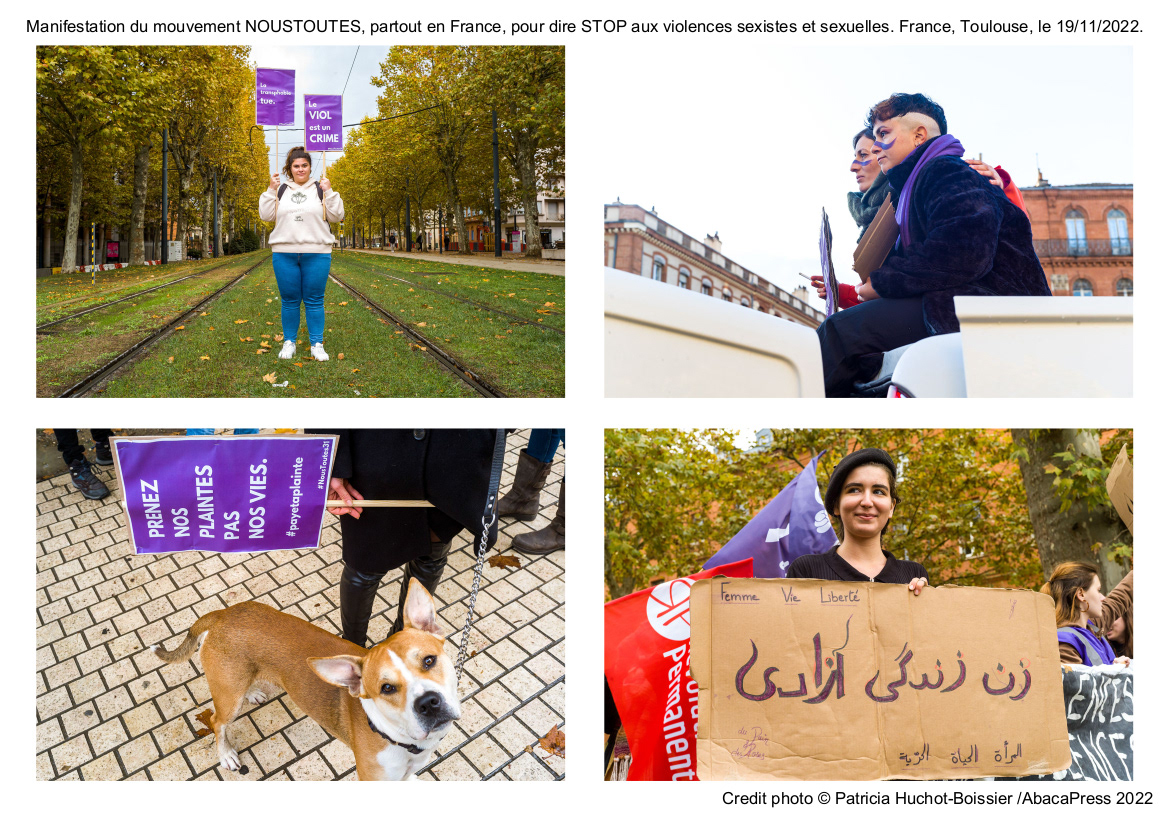 Manifestation du mouvement NOUSTOUTES - Novembre 2022