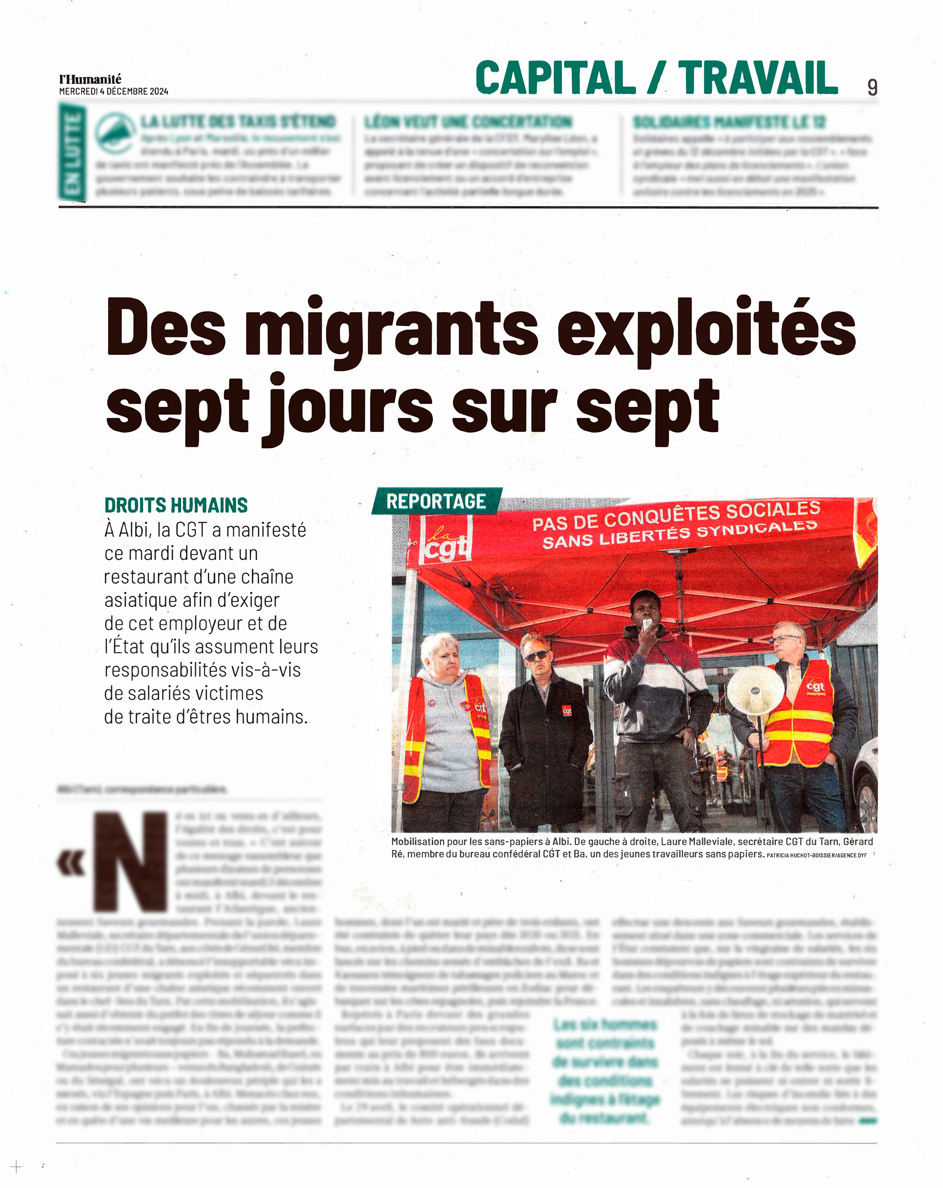 L'Humanité - 4 décembre 2024