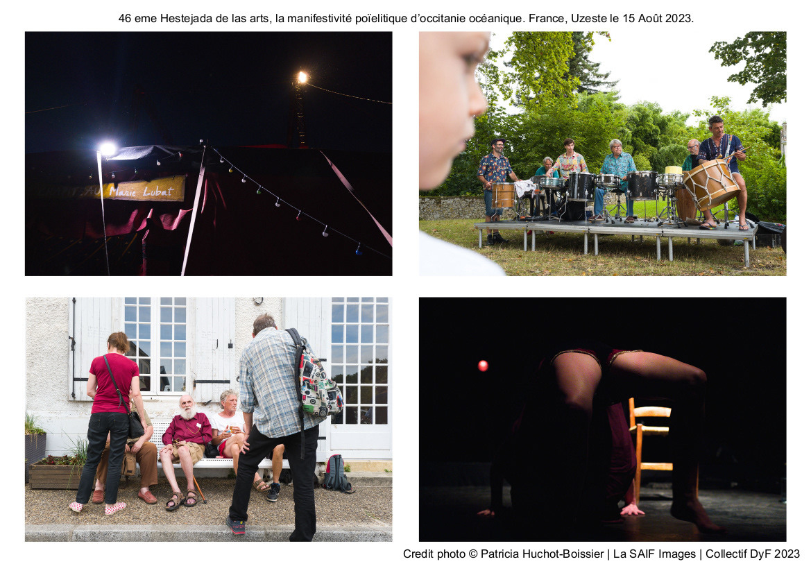 46 eme Hestejada de las arts, la manifestivité poïelitique d’occitanie océanique. France, Uzeste le 15 Août 2023