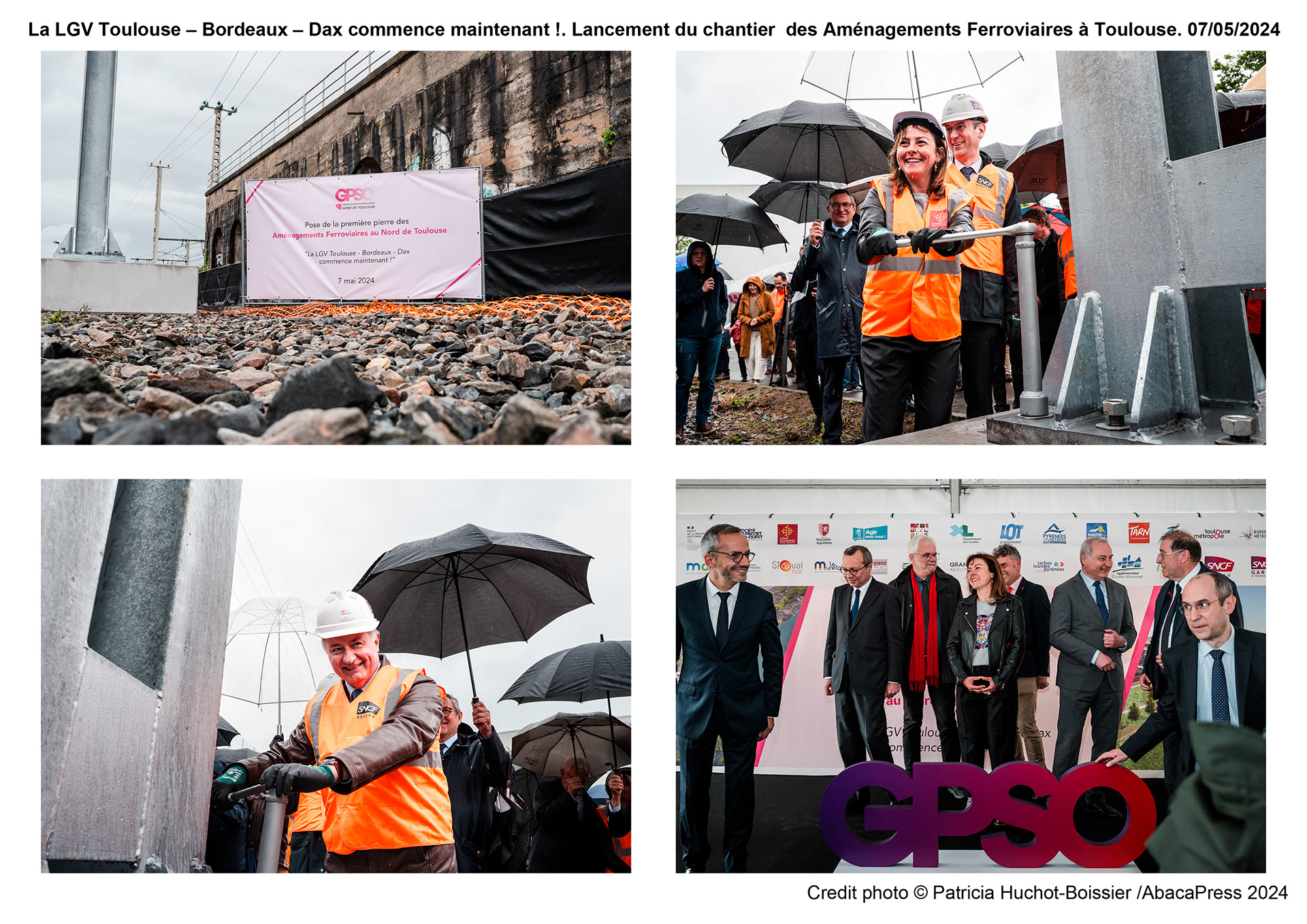 La LGV Toulouse – Bordeaux – Dax commence maintenant !. Lancement du chantier  des Aménagements Ferroviaires au Nord Toulouse-070502024