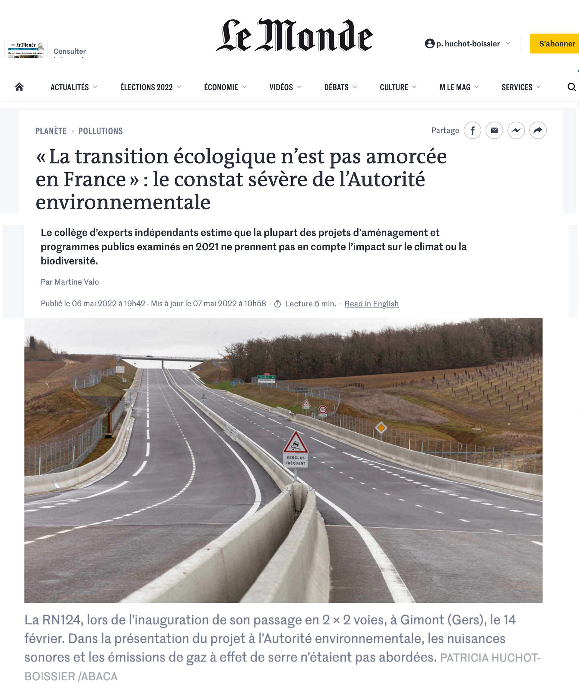 Le Monde - Publié le 06 mai 2022
