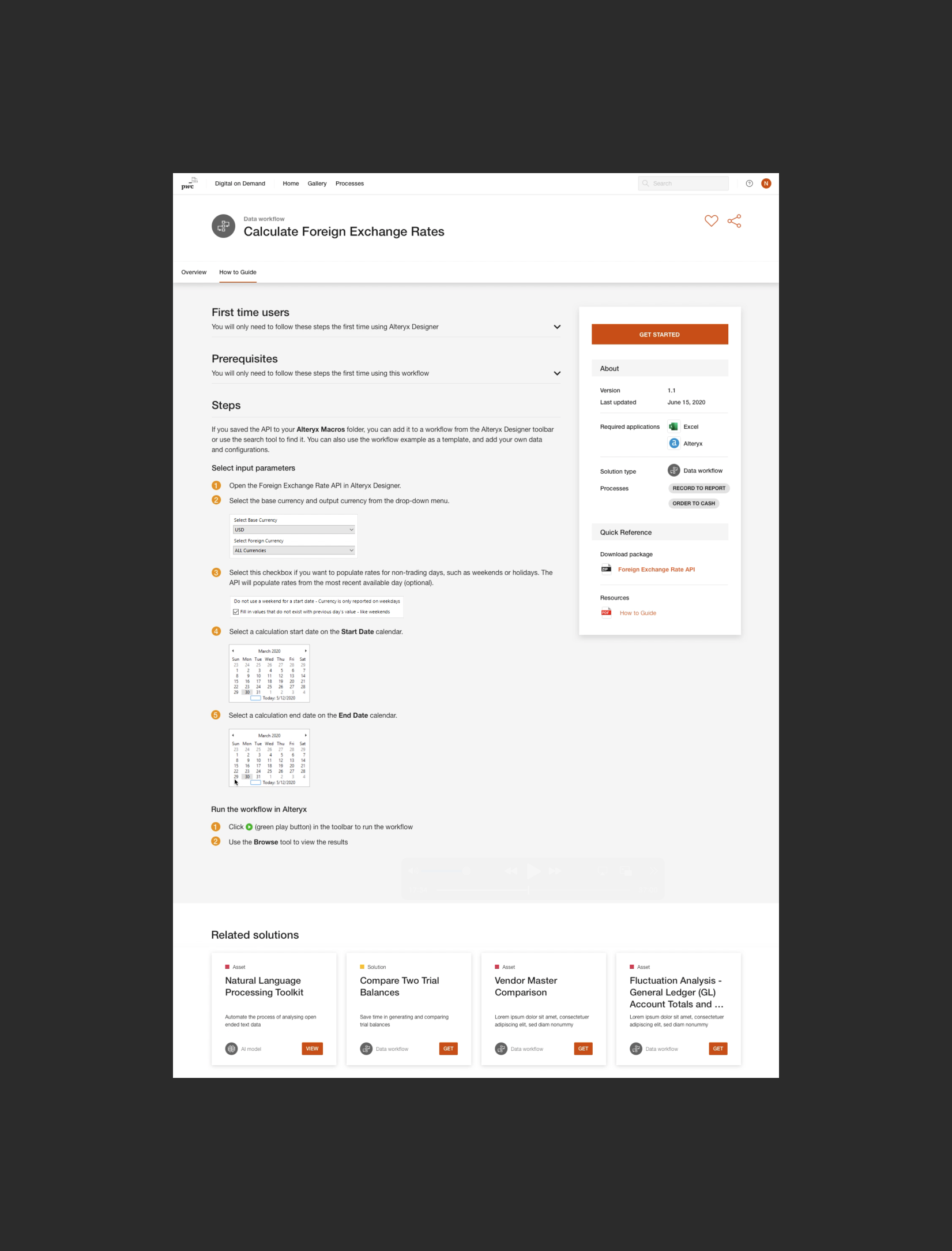 Asset documentation