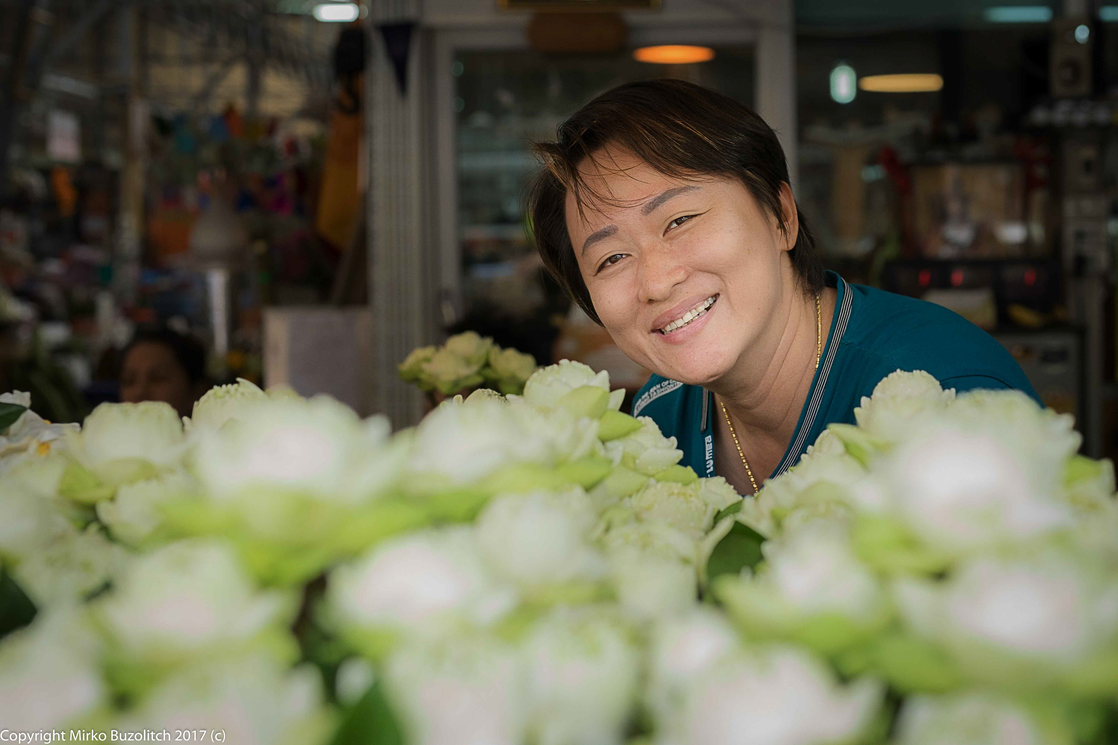 Flowers market Bangkok