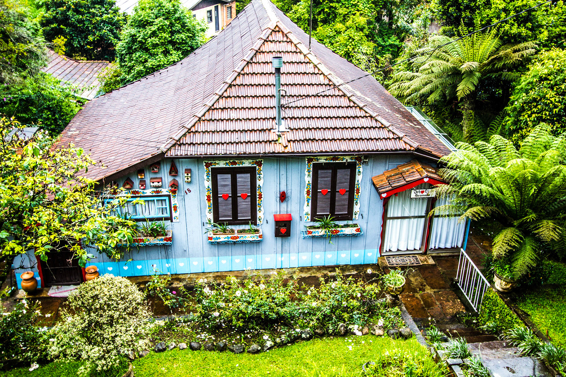 casa de boneca na cidade de chocolate
