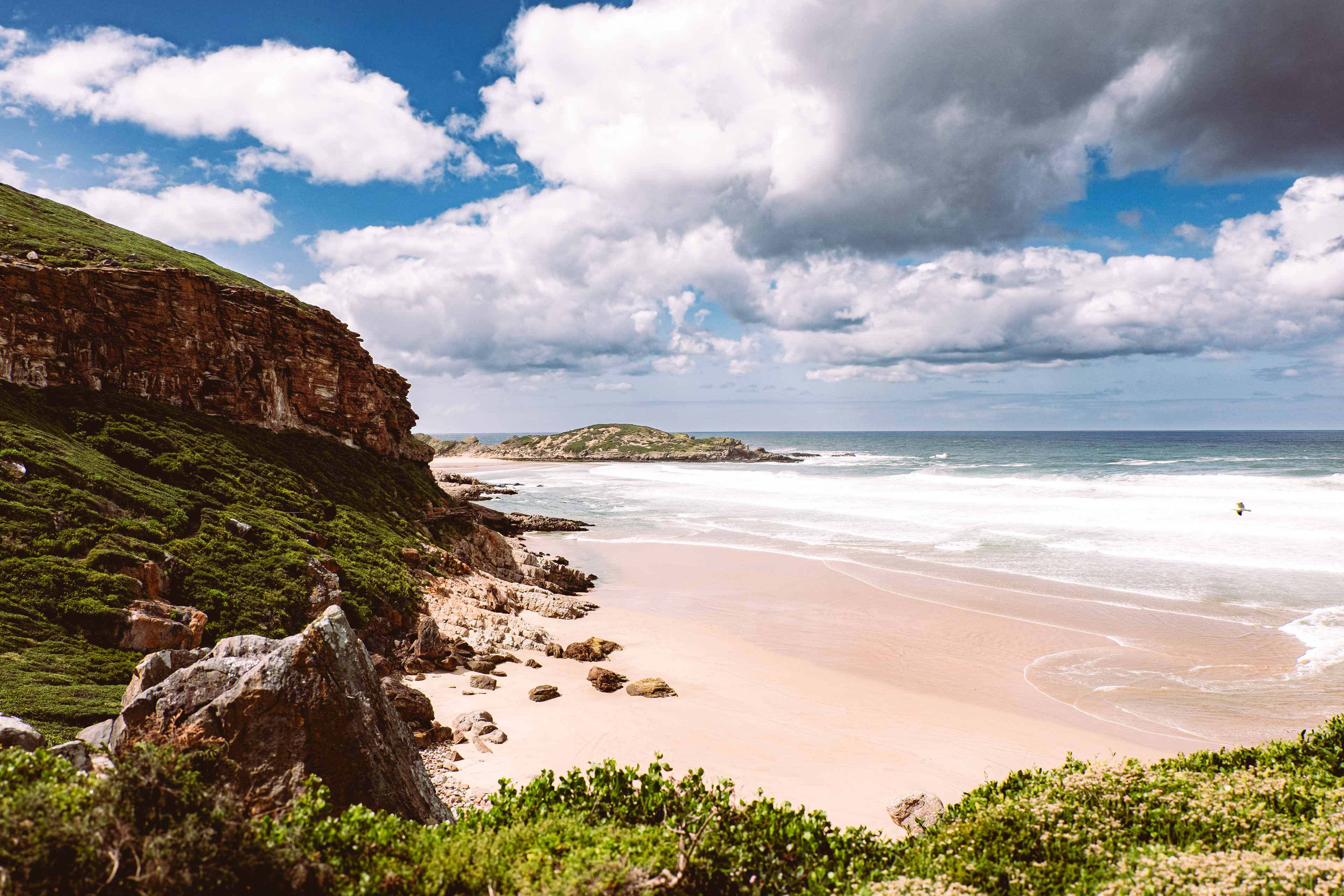 Cliff side view, Robberg Nature Reserve, South Africa 2023