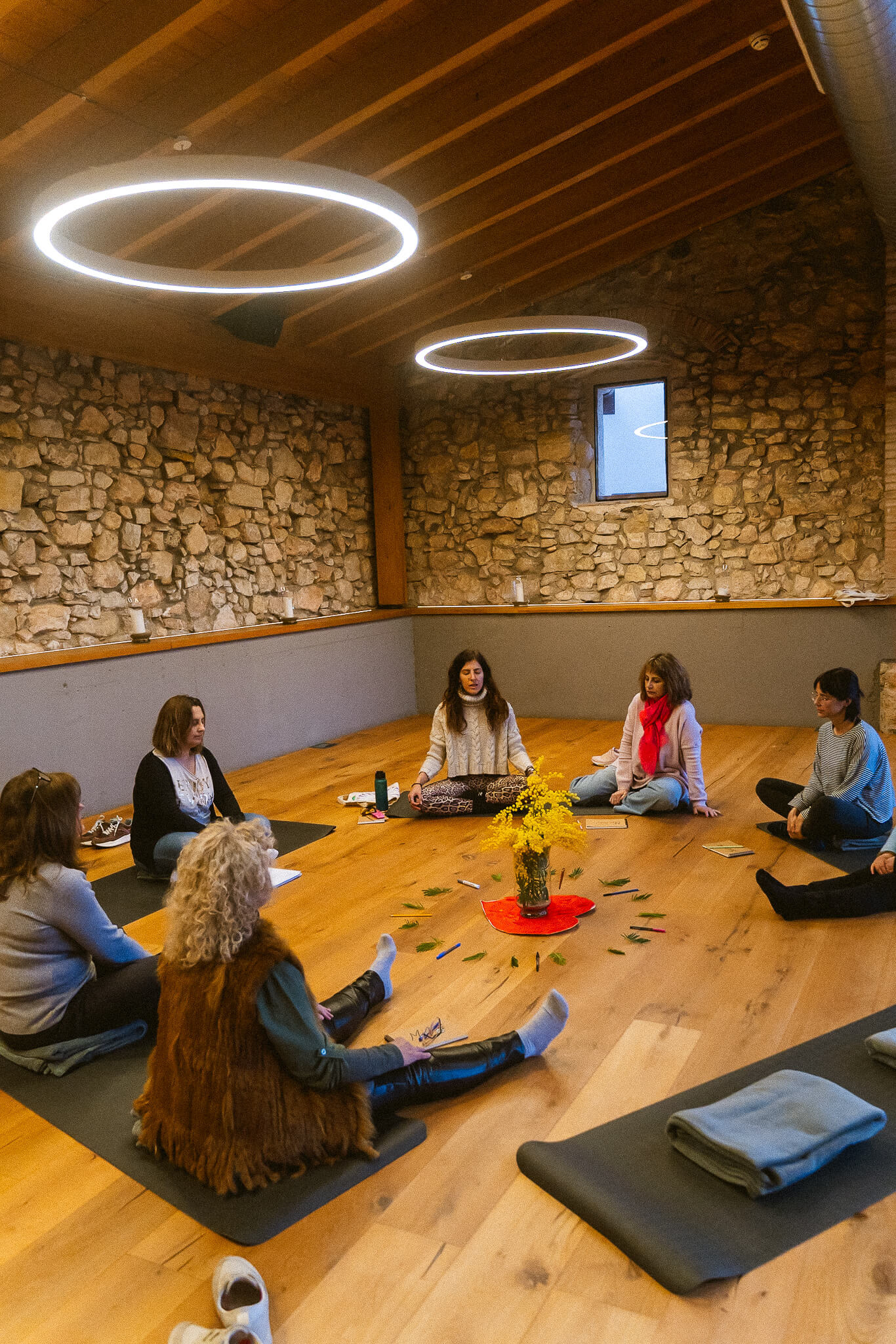 Retreat leaders and participants in Spain documented with natural, emotive photo and video coverage across scenic settings
