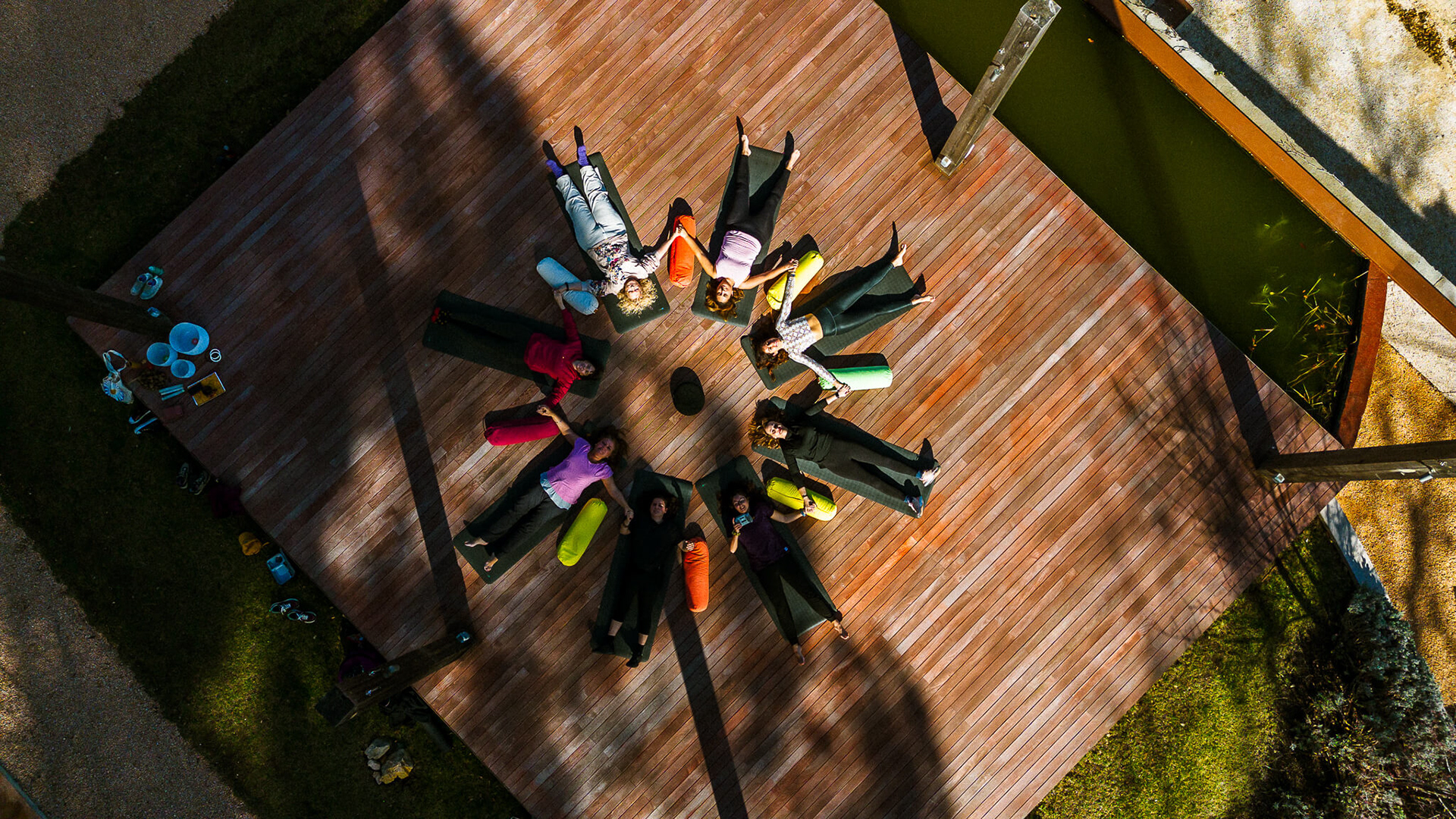 Wellness retreat in Spain captured by photographer with sunrise yoga, peaceful landscapes, and participant moments