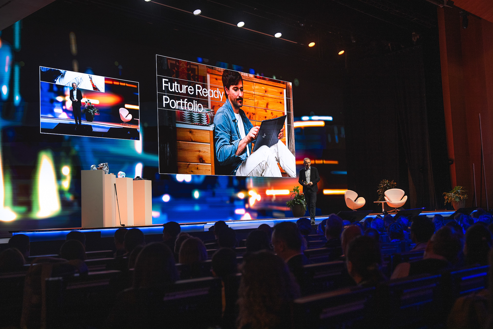 High-end private business event in Barcelona with discreet photography and cinematic videography documentation