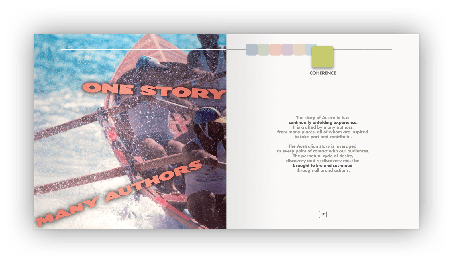 Double-page layout design.