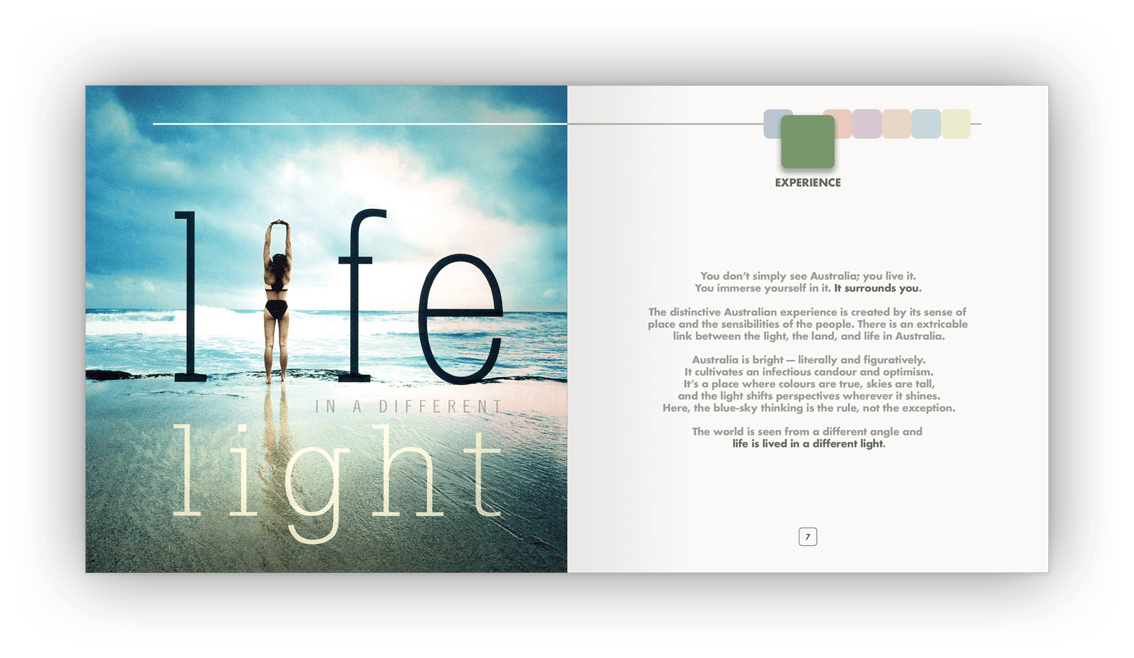 Double-page layout design.