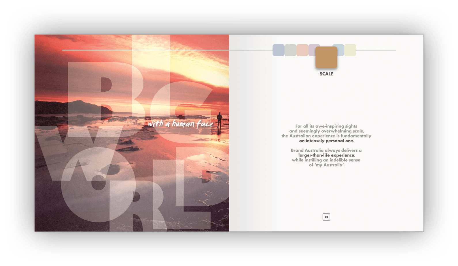 Double-page layout design.