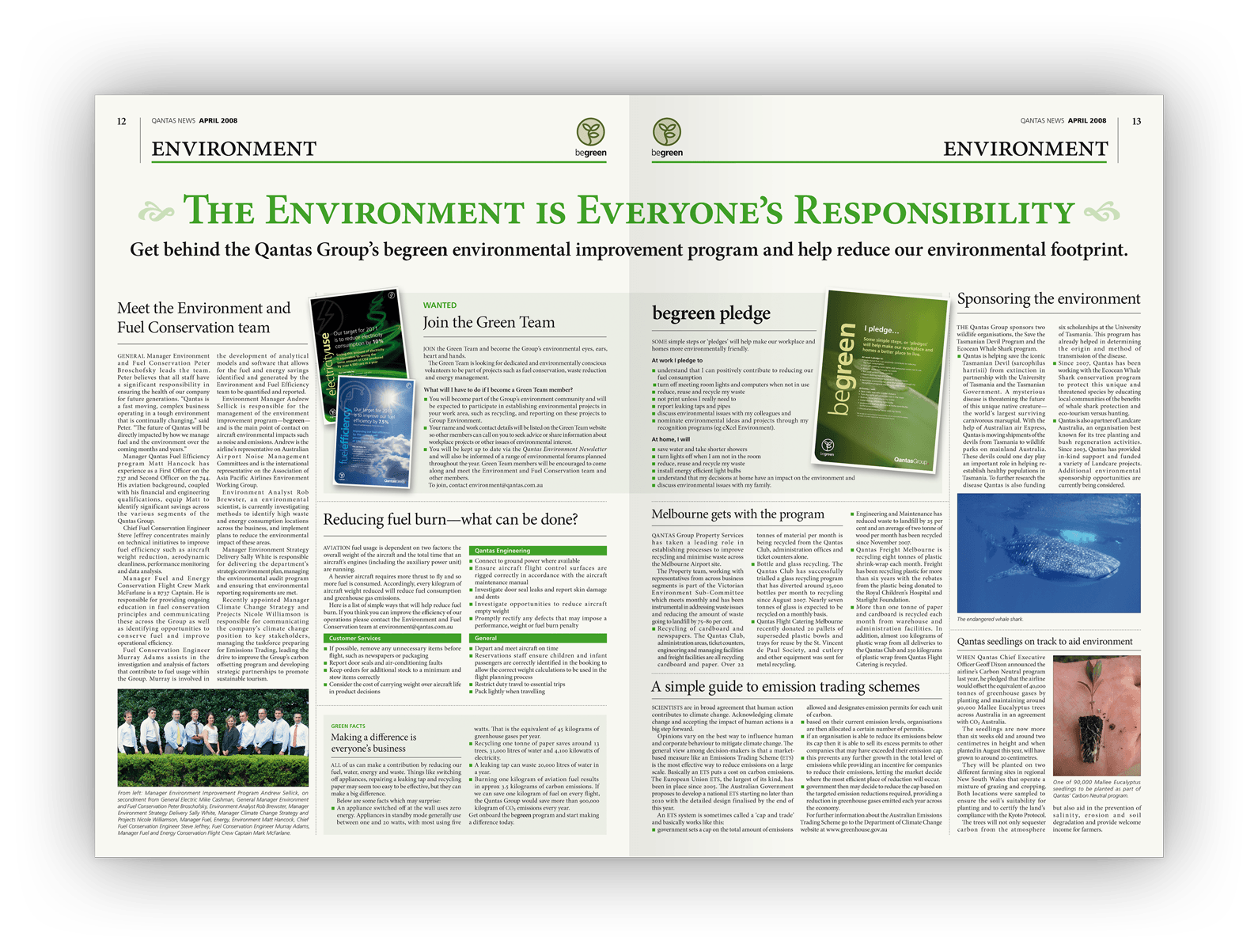 Double-page layout design.