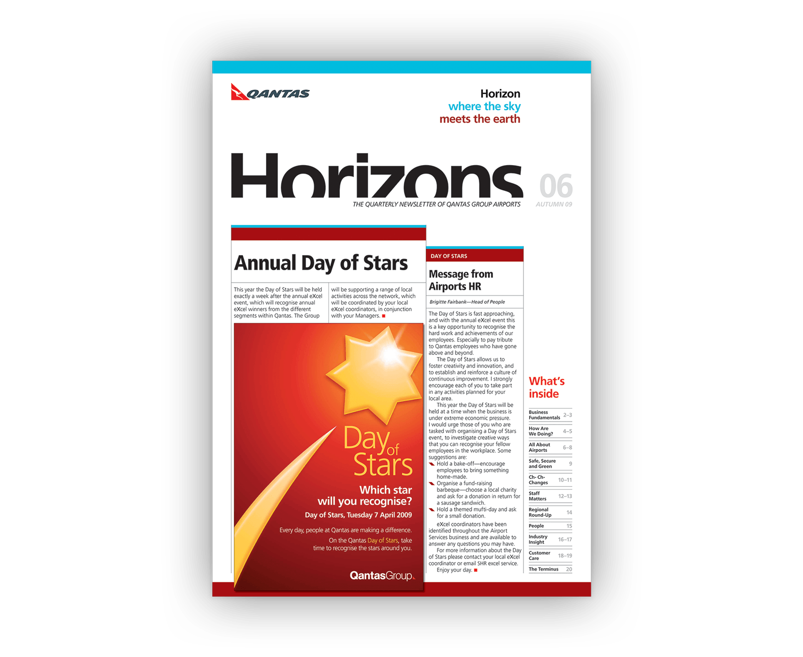 One of the newsletter's cover designs.