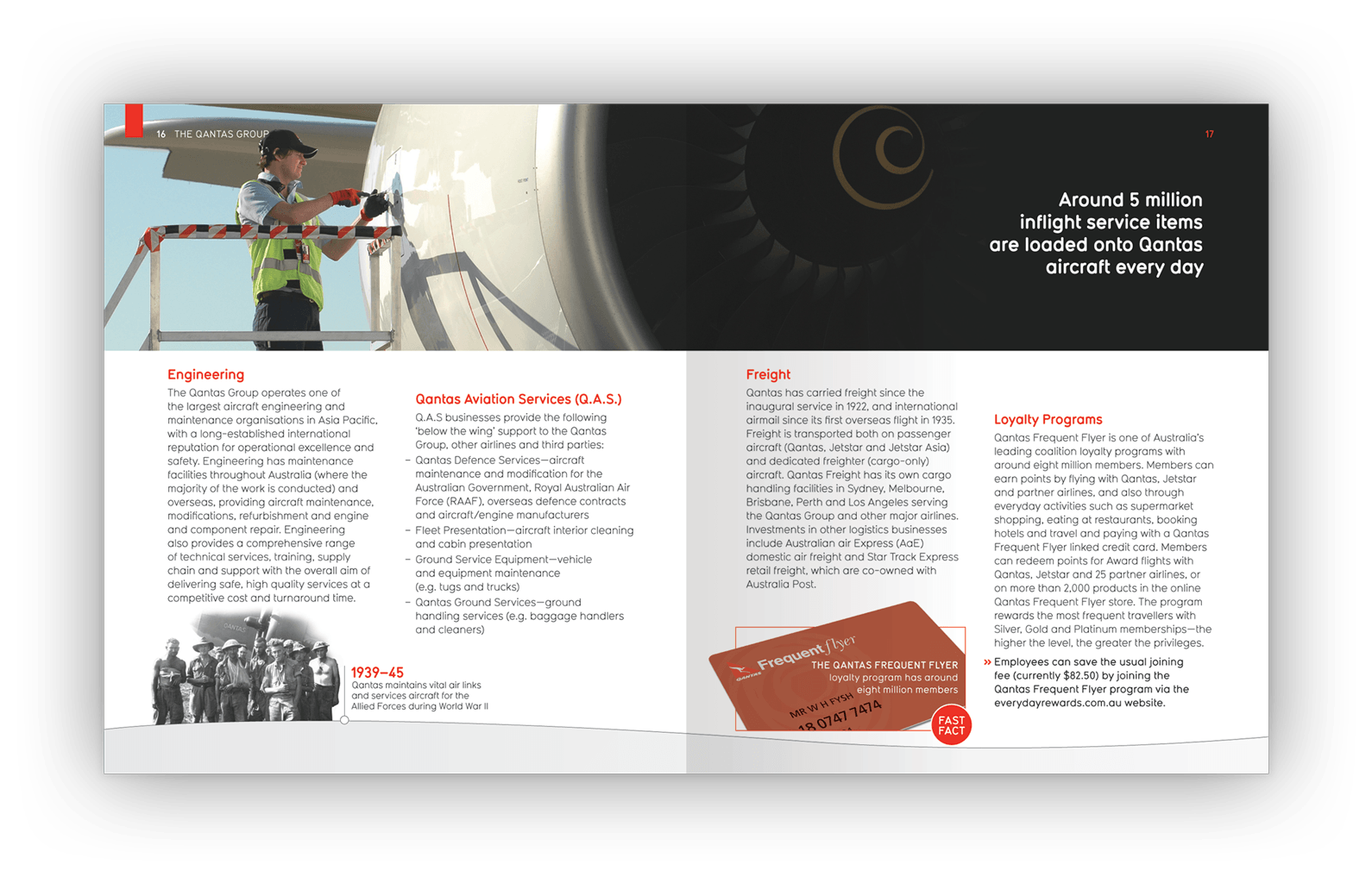 Double-page layout design.