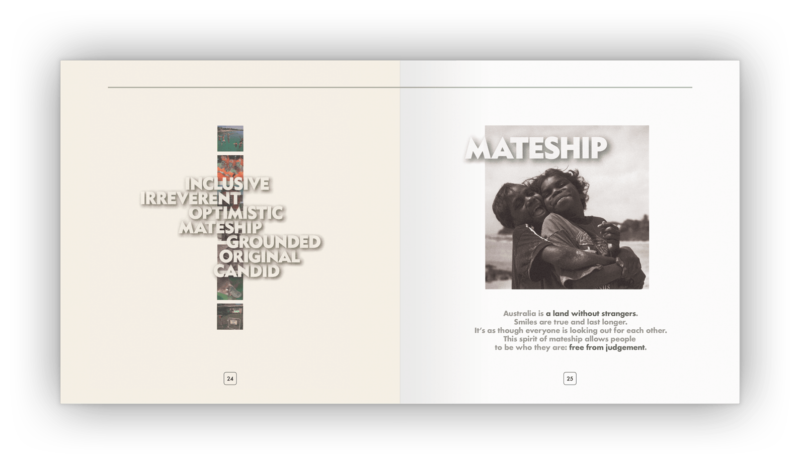 Double-page layout design.