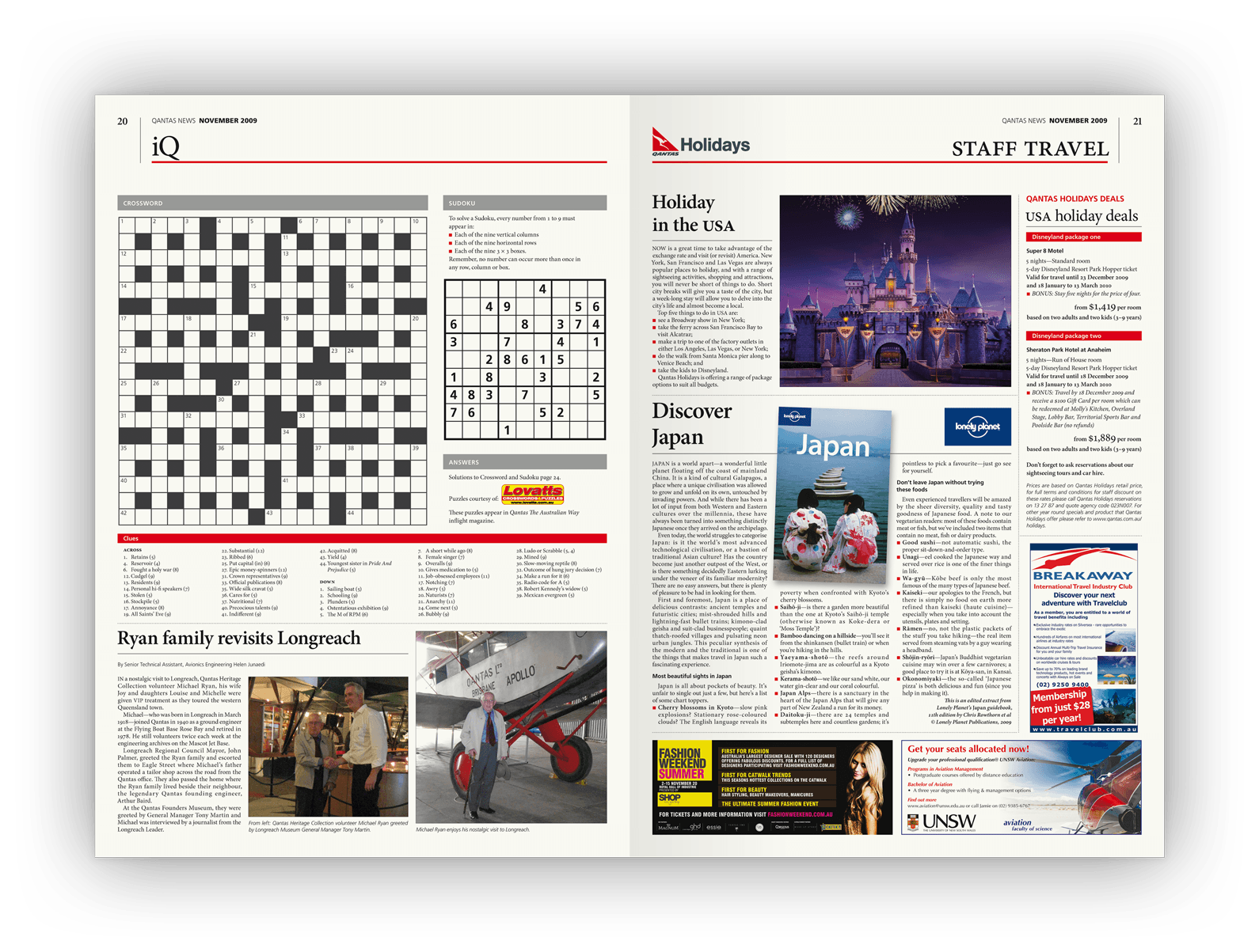 Double-page layout design.