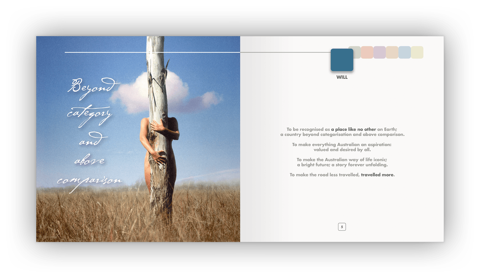 Double-page layout design.